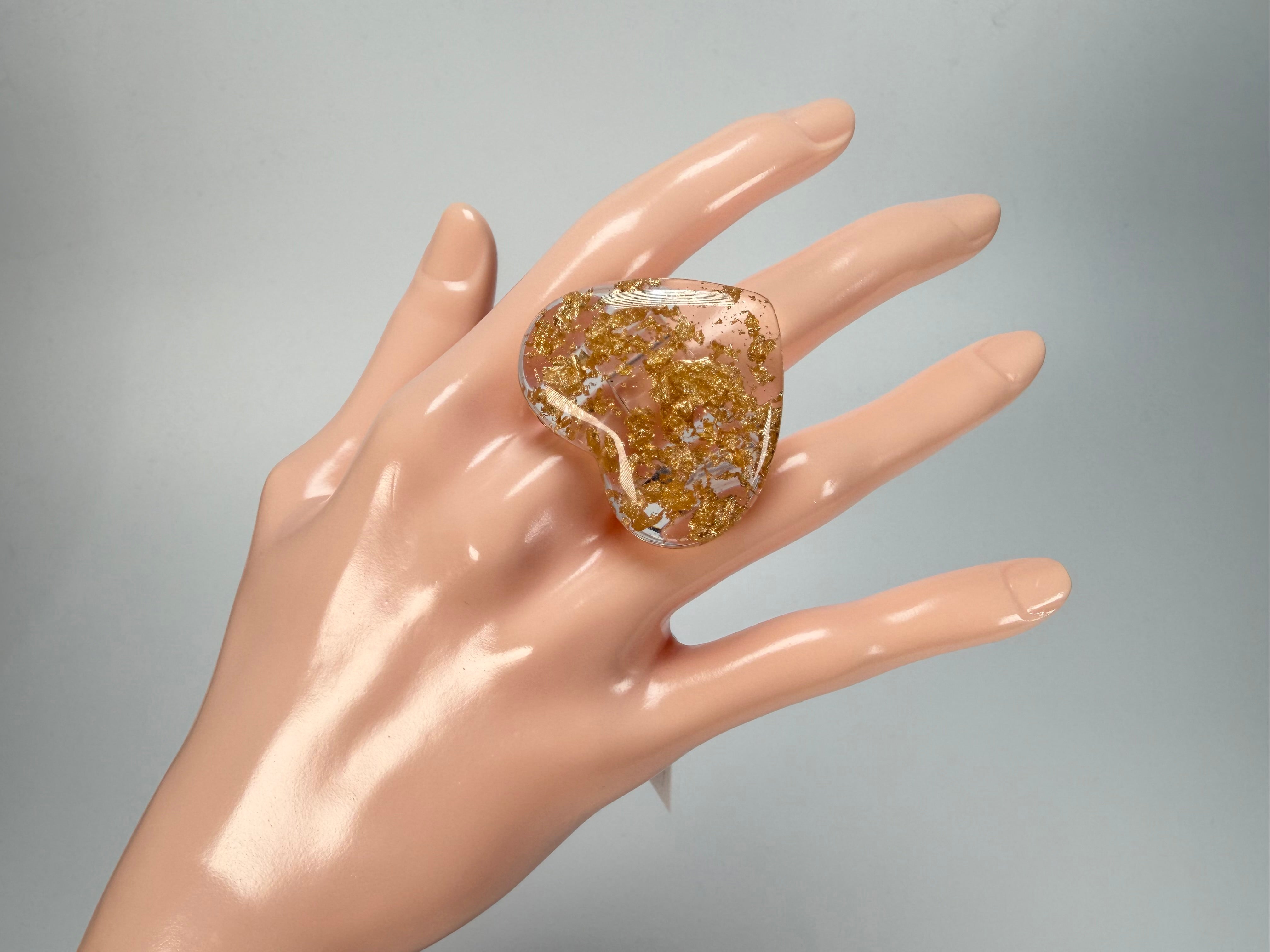 Sobral - Metalique "Mini Ariadne" Resin Ring ( 005543 ) - Size UK S / US 9