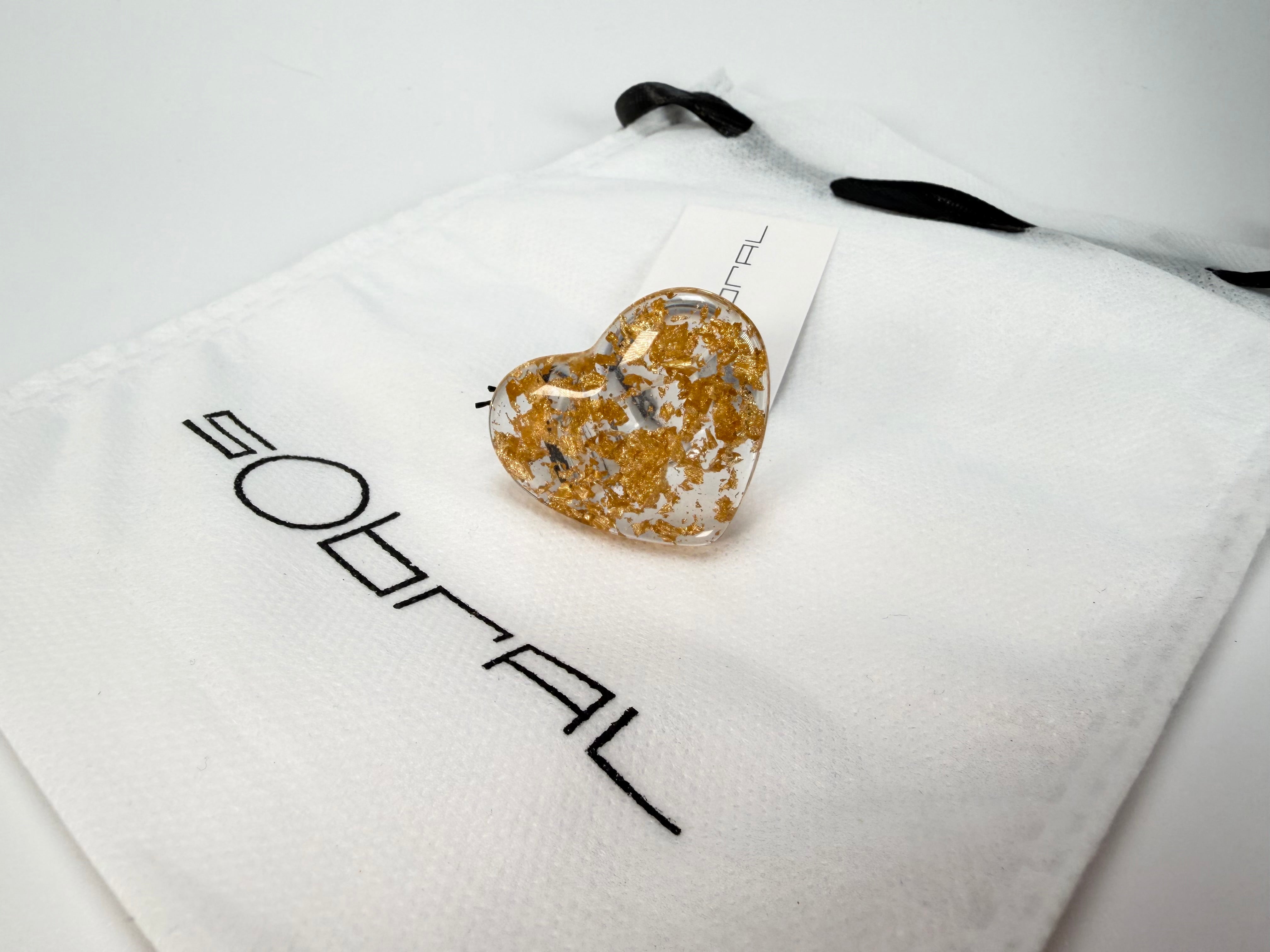 Sobral - Metalique "Mini Ariadne" Resin Ring ( 005543 ) - Size UK S / US 9