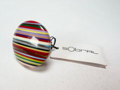 Sobral - Pop Art "Bead Efeitos" Resin Ring ( 004764 ) - Size UK N / US 7