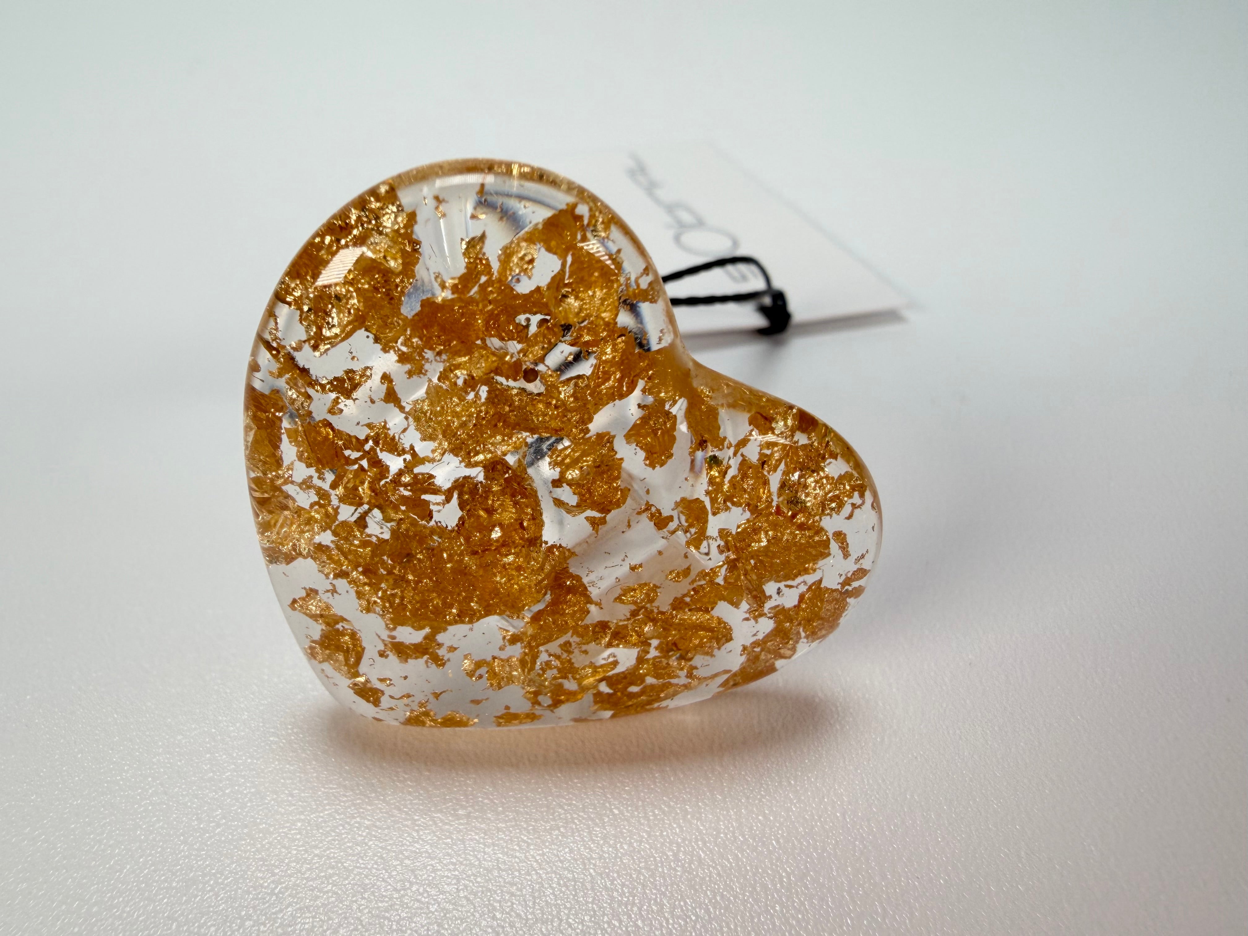 Sobral - Metalique "Mini Ariadne" Resin Ring ( 005543 ) - Size UK S / US 9