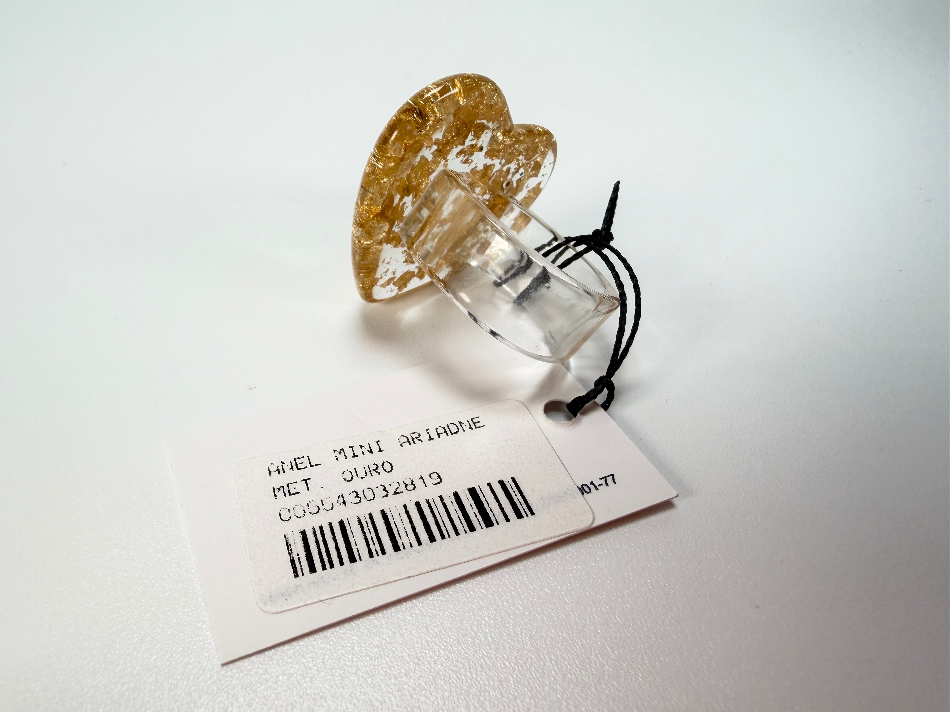 Sobral - Metalique "Mini Ariadne" Resin Ring ( 005543 ) - Size UK S / US 9