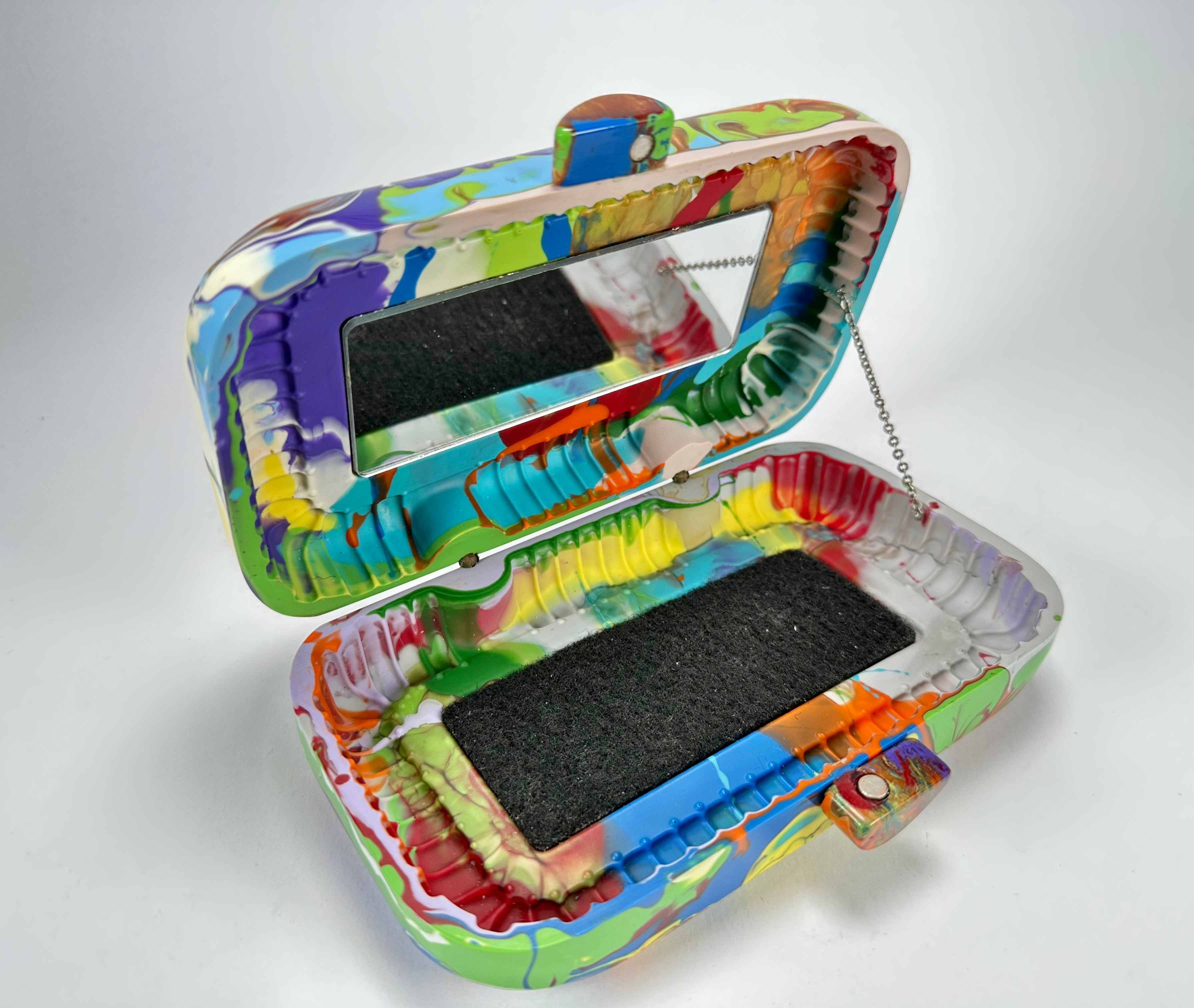 Sobral - Multi-Colour "Linda Purse" Pollock Resin Clutch Bag ( 005290 )