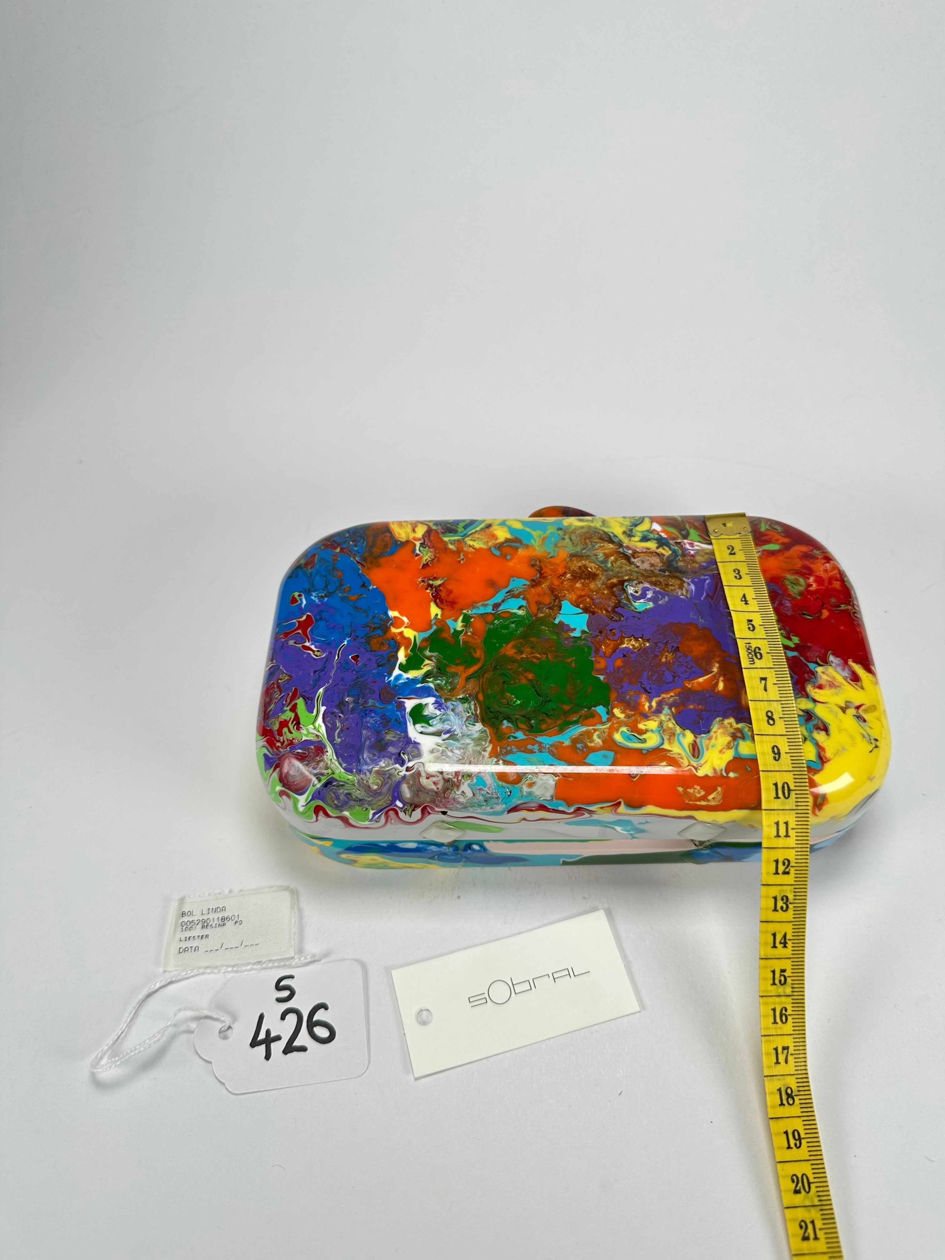 Sobral - Multi-Colour "Linda Purse" Pollock Resin Clutch Bag ( 005290 )