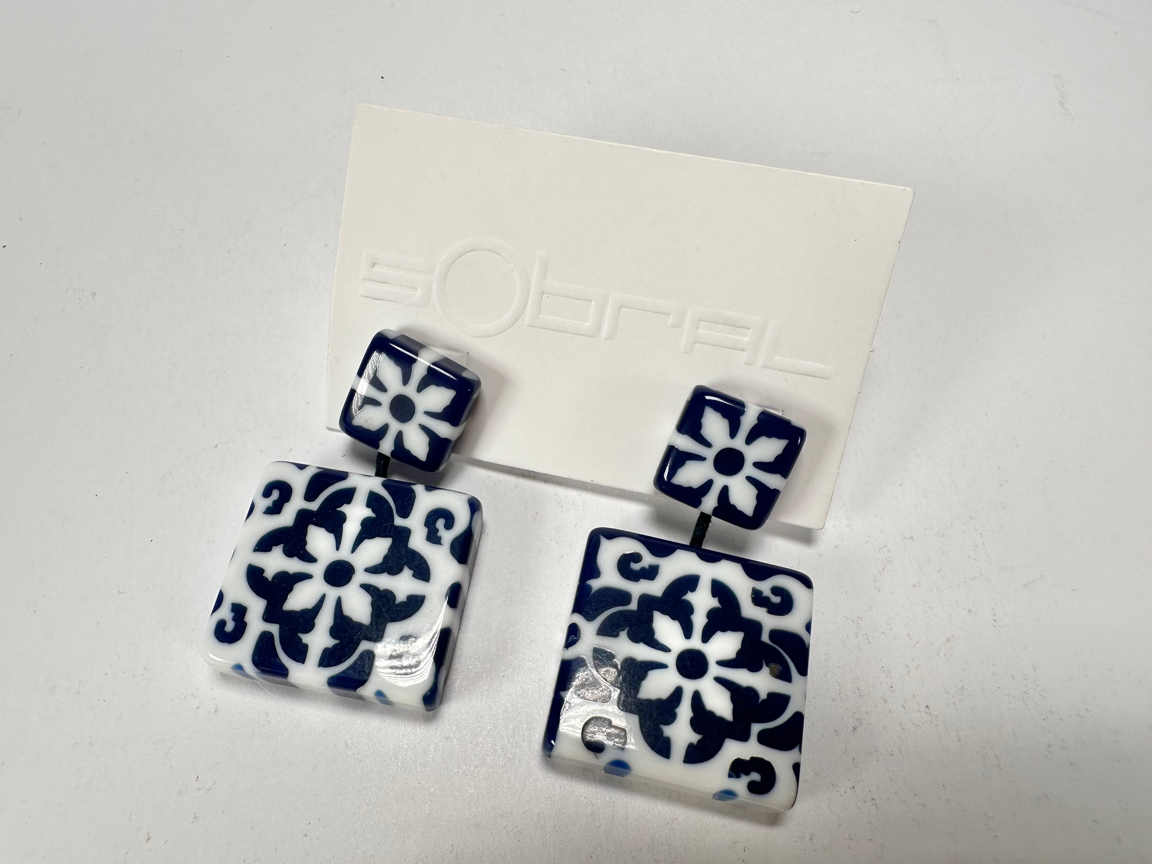 Sobral - Lisboa "Belém " Resin Earrings ( 005474 )