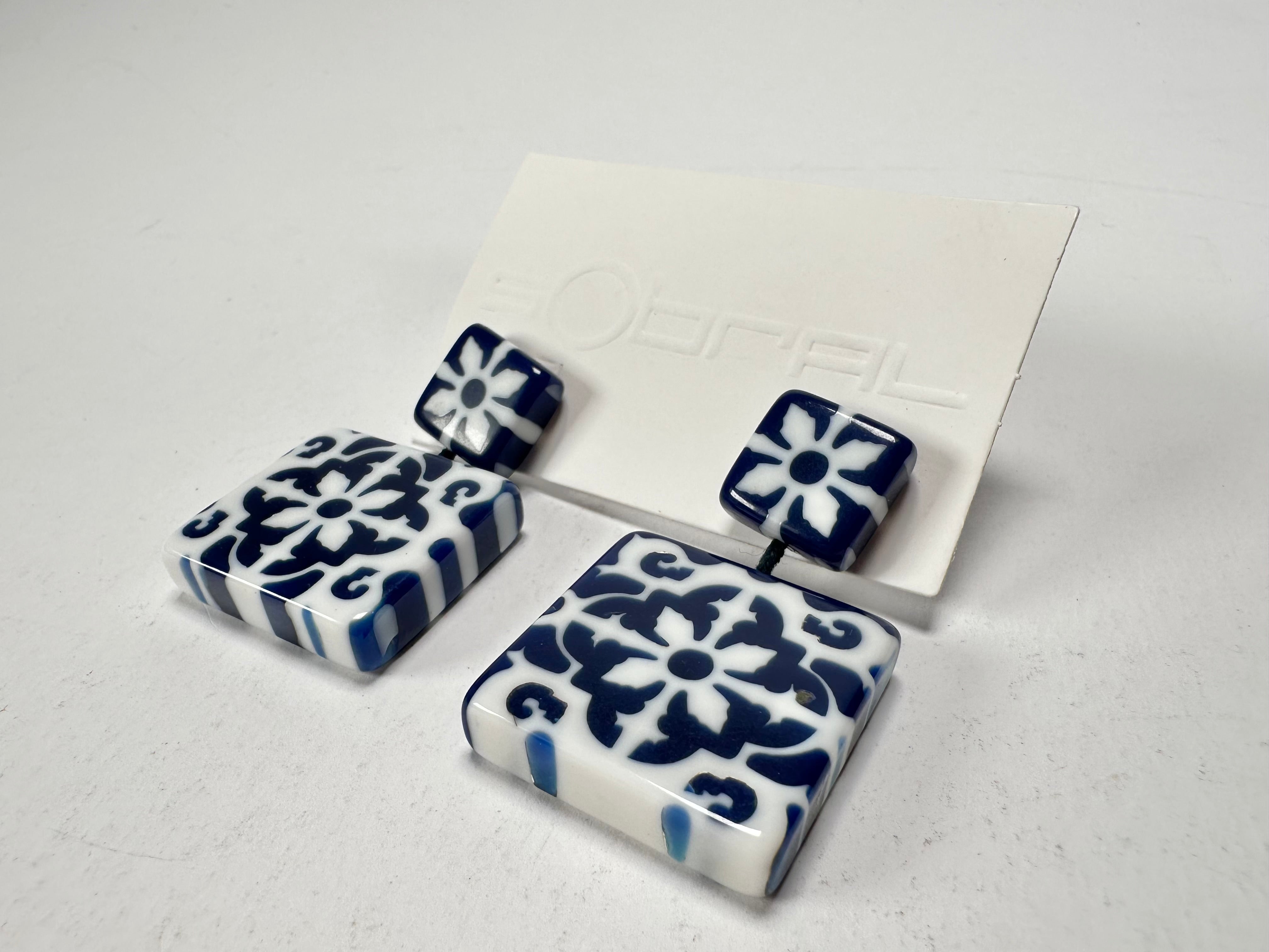 Sobral - Lisboa "Belém " Resin Earrings ( 005474 )