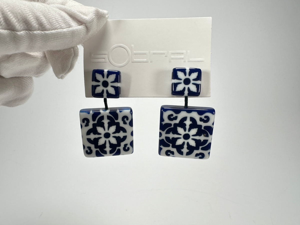 Sobral - Lisboa "Belém " Resin Earrings ( 005474 )