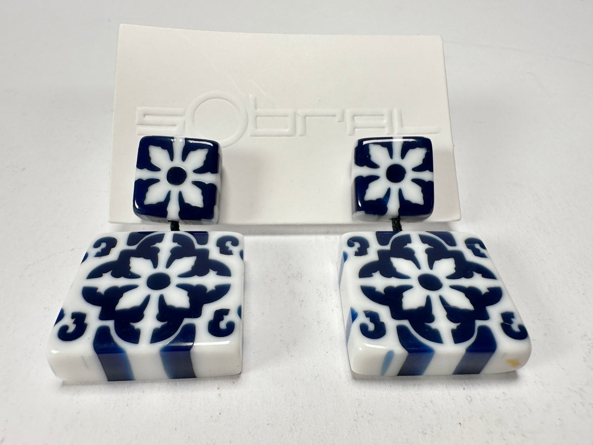Sobral - Lisboa "Belém " Resin Earrings ( 005474 )