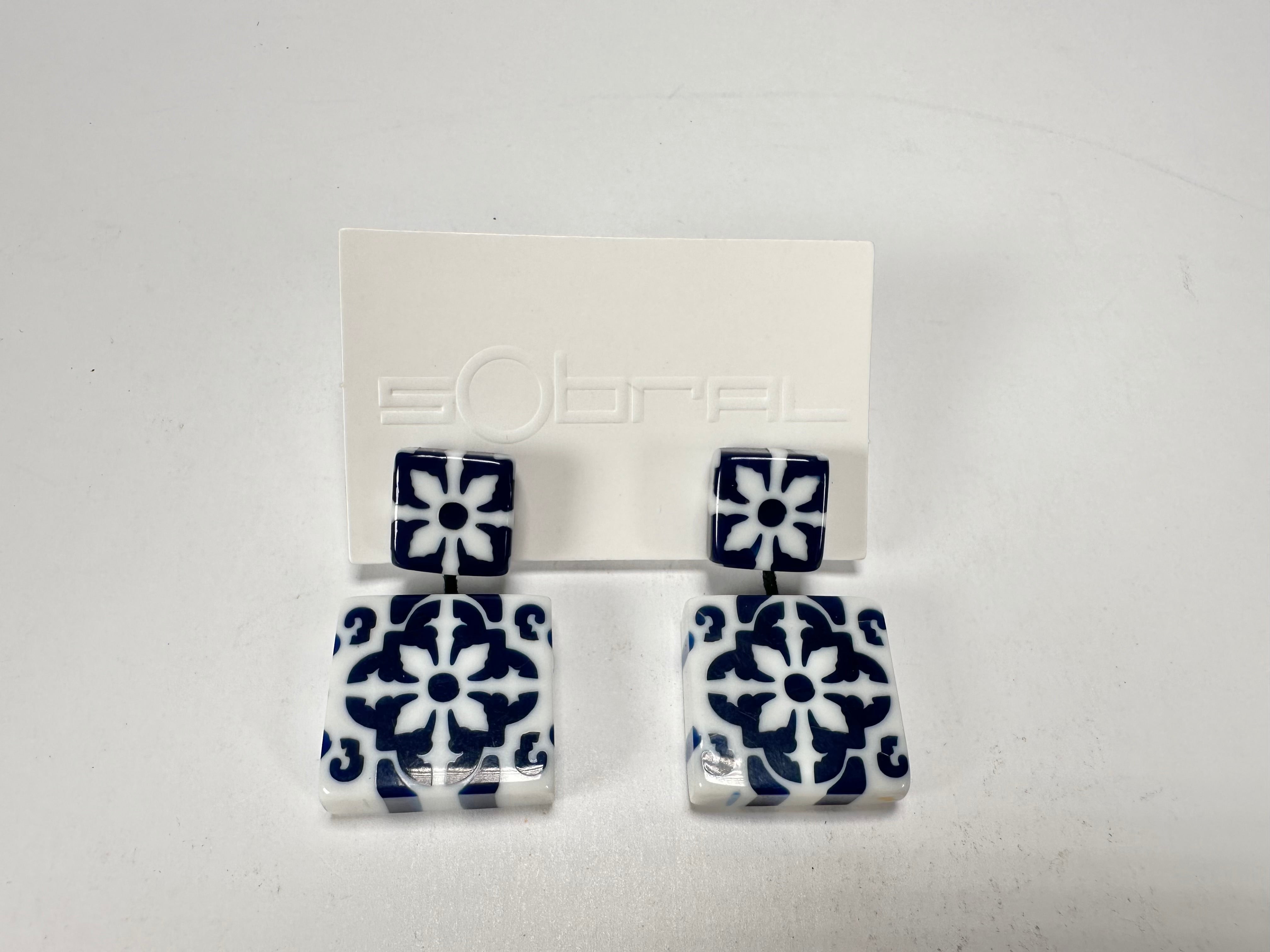 Sobral - Lisboa "Belém " Resin Earrings ( 005474 )