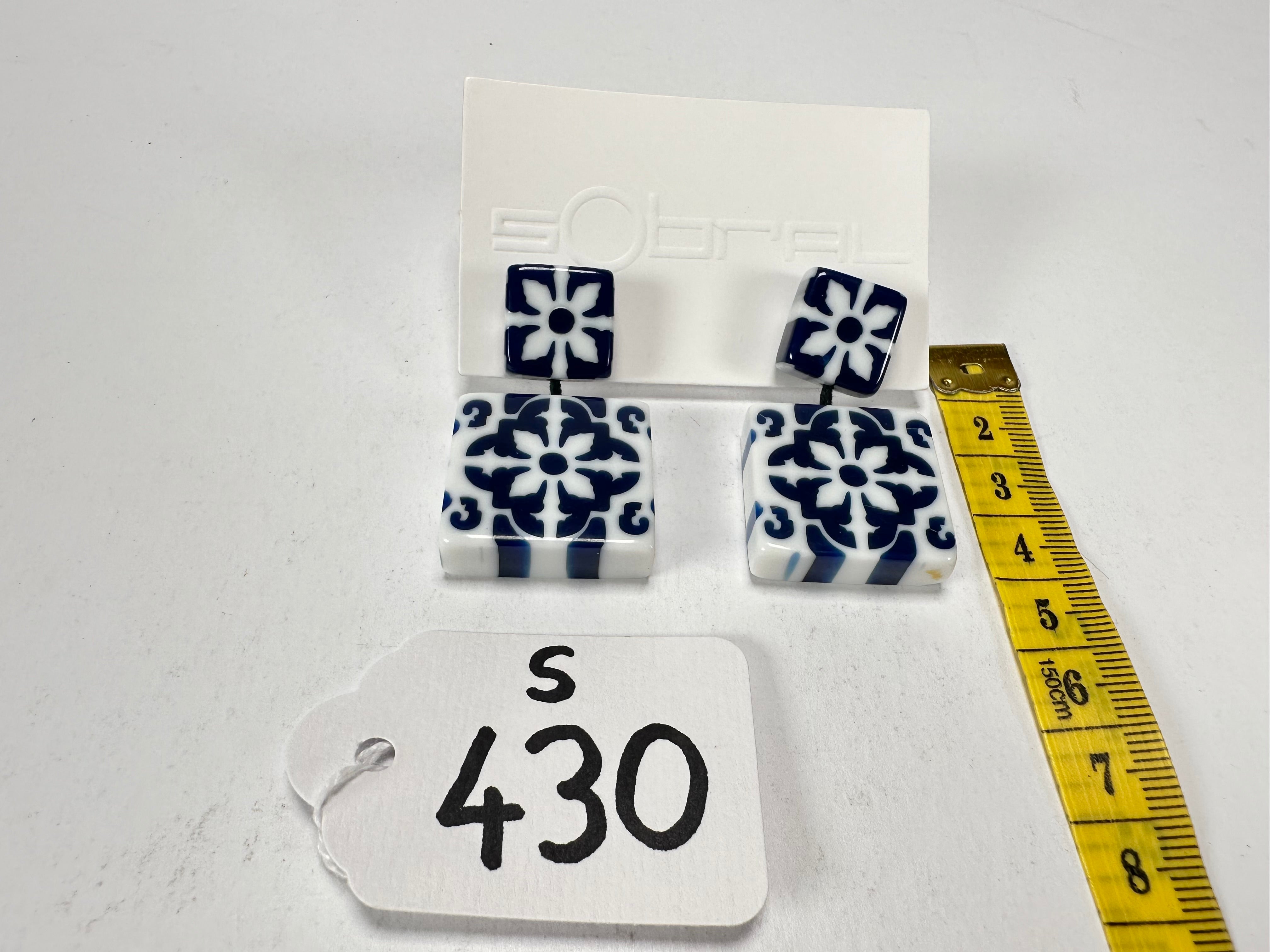 Sobral - Lisboa "Belém " Resin Earrings ( 005474 )