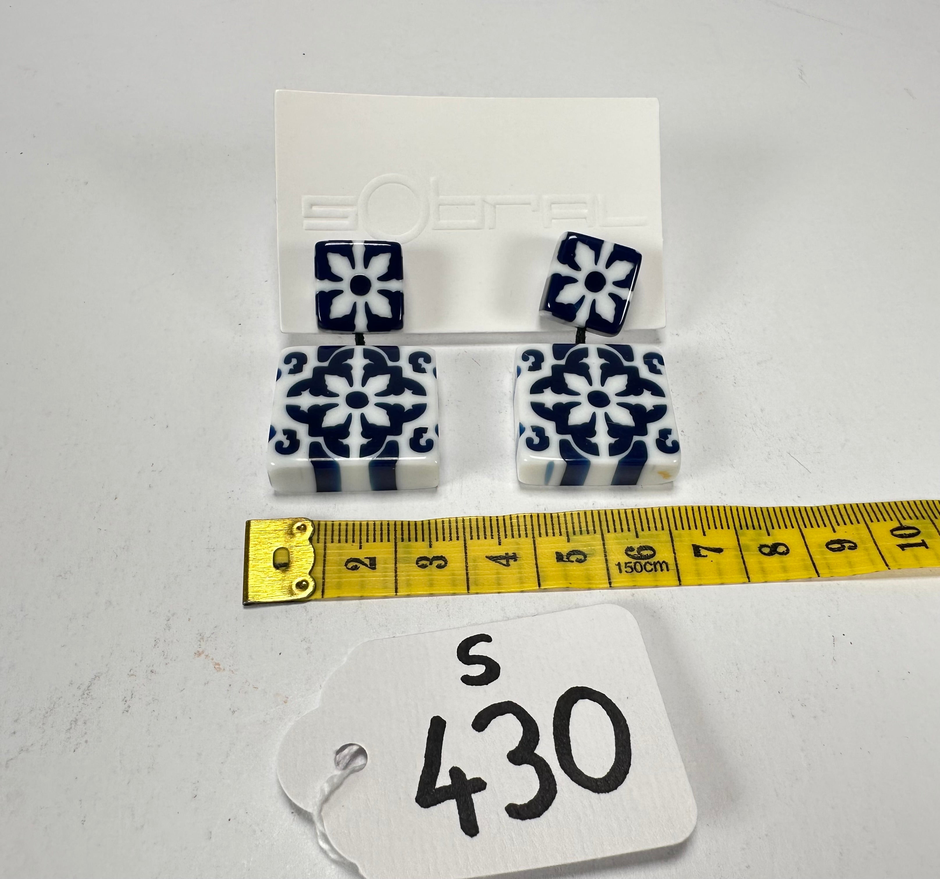 Sobral - Lisboa "Belém " Resin Earrings ( 005474 )