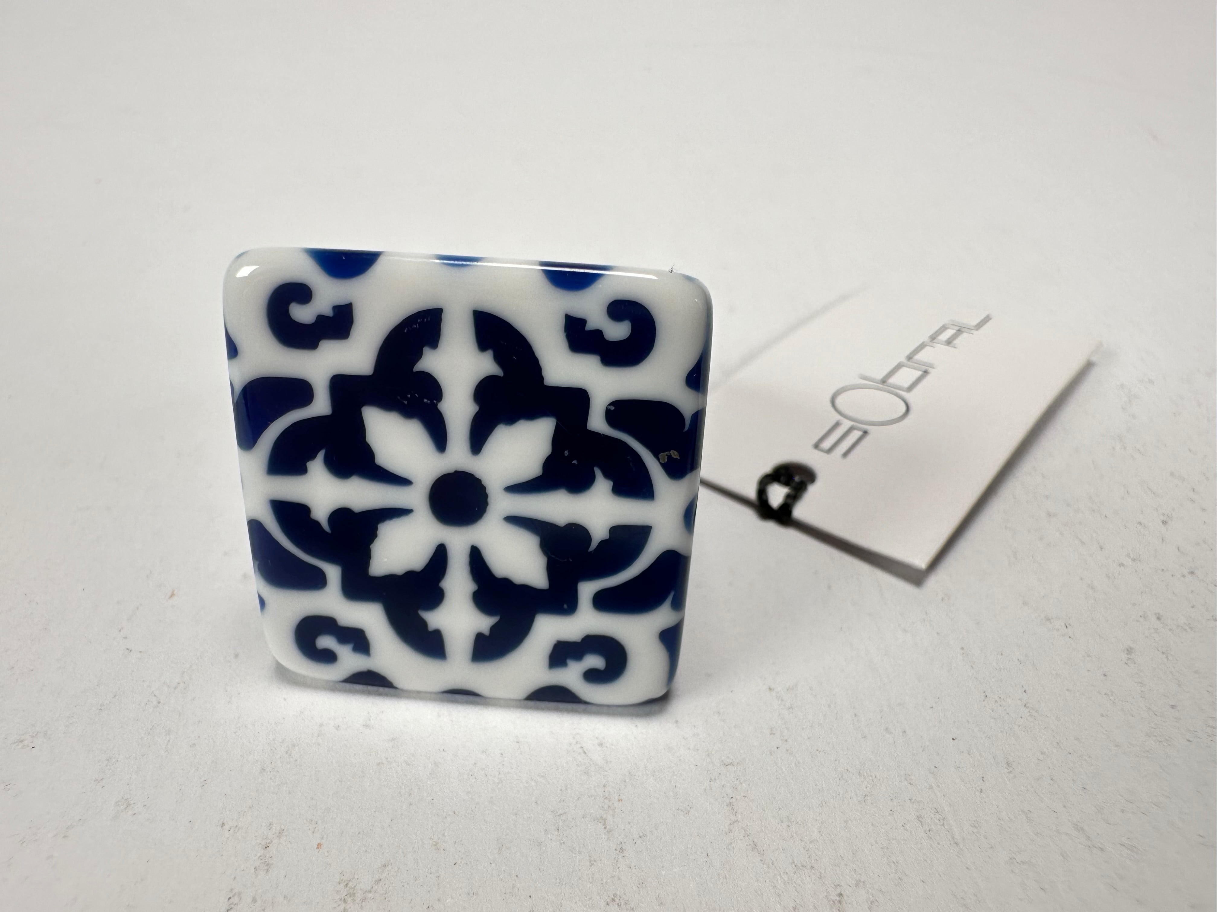 Sobral - Lisboa "Belém" Resin Ring ( 005478 ) - Size UK N / US 7