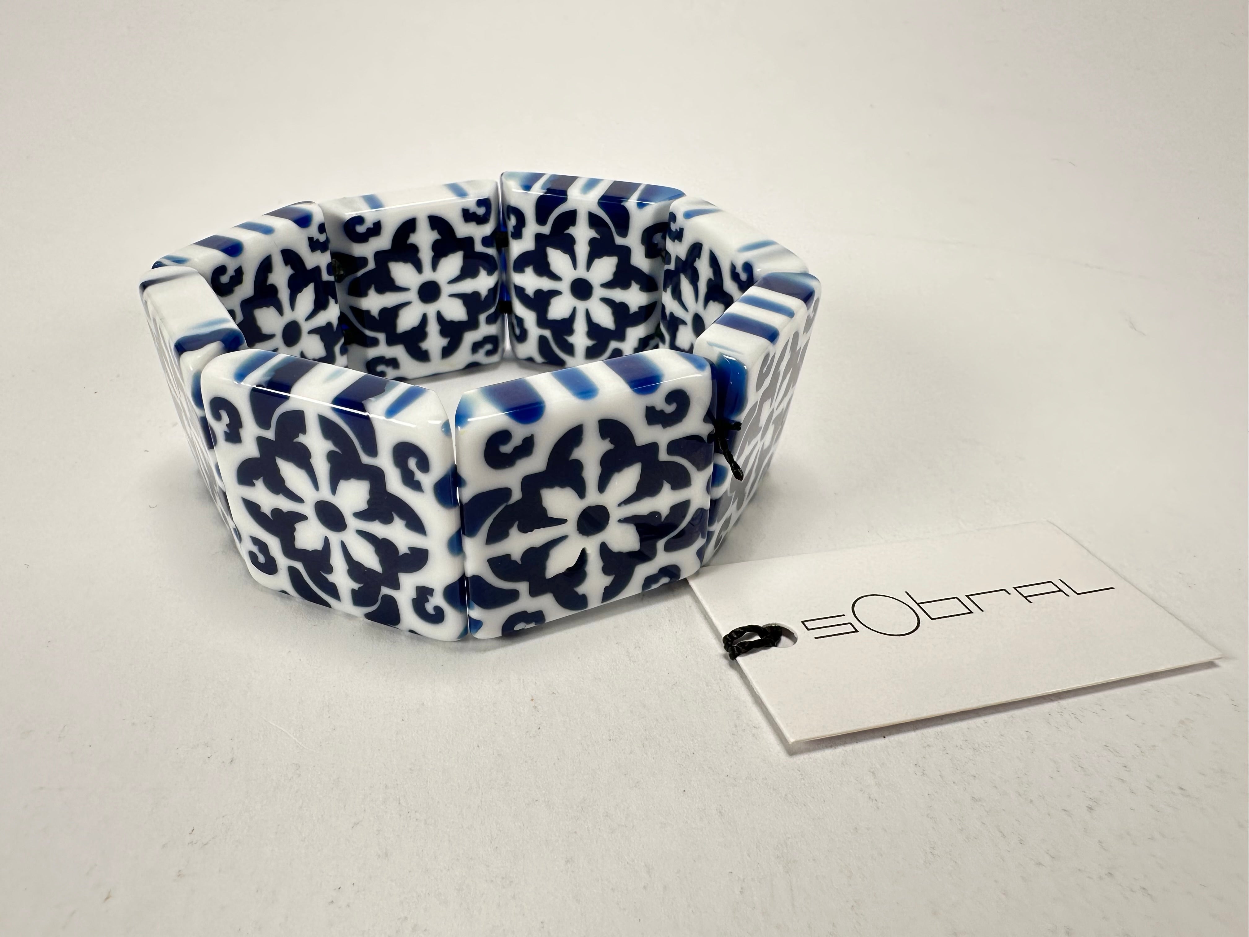 Sobral -  Lisboa "Belém" Elasticated Resin Bracelet ( 005477 )