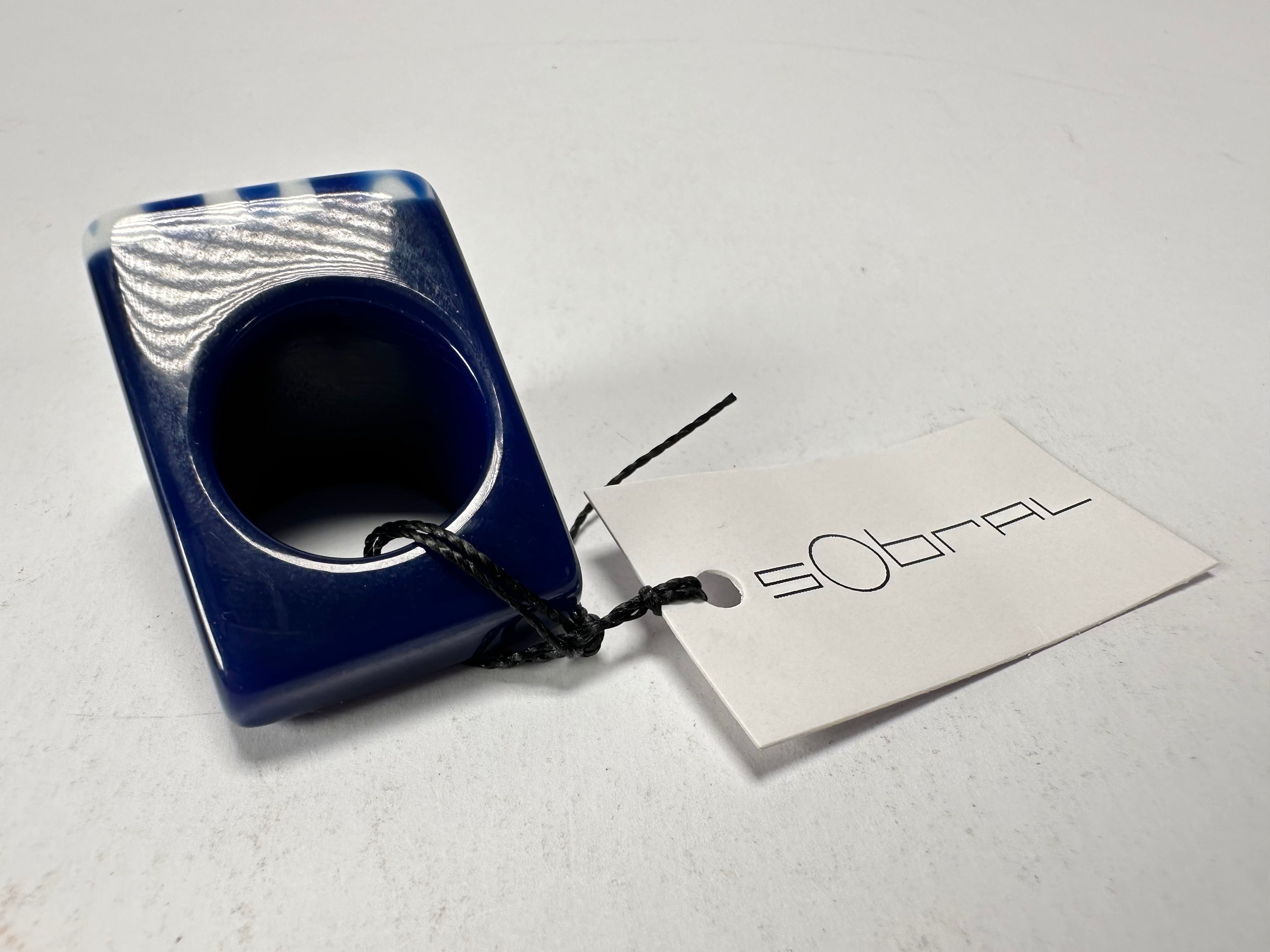 Sobral - Lisboa "Belém" Resin Ring ( 005478 ) - Size UK Q / US 8