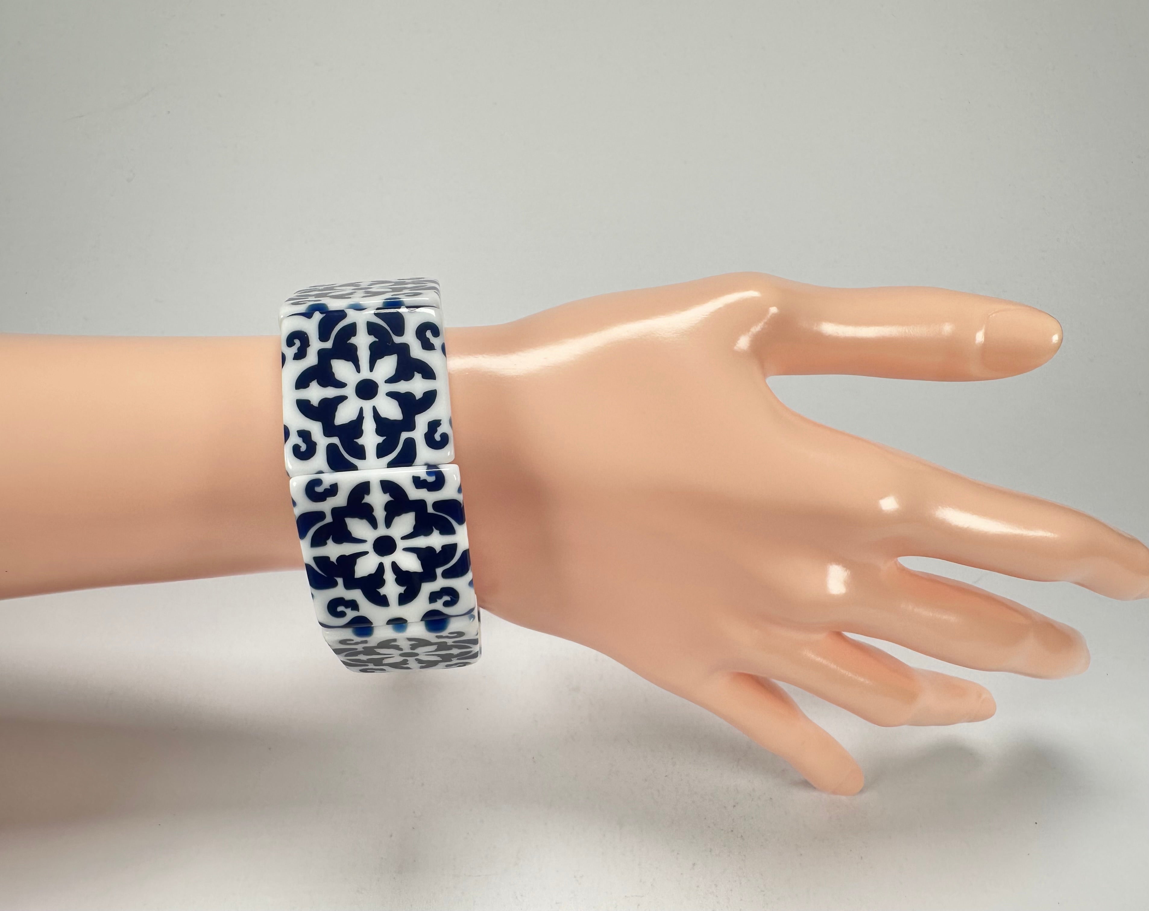 Sobral -  Lisboa "Belém" Elasticated Resin Bracelet ( 005477 )