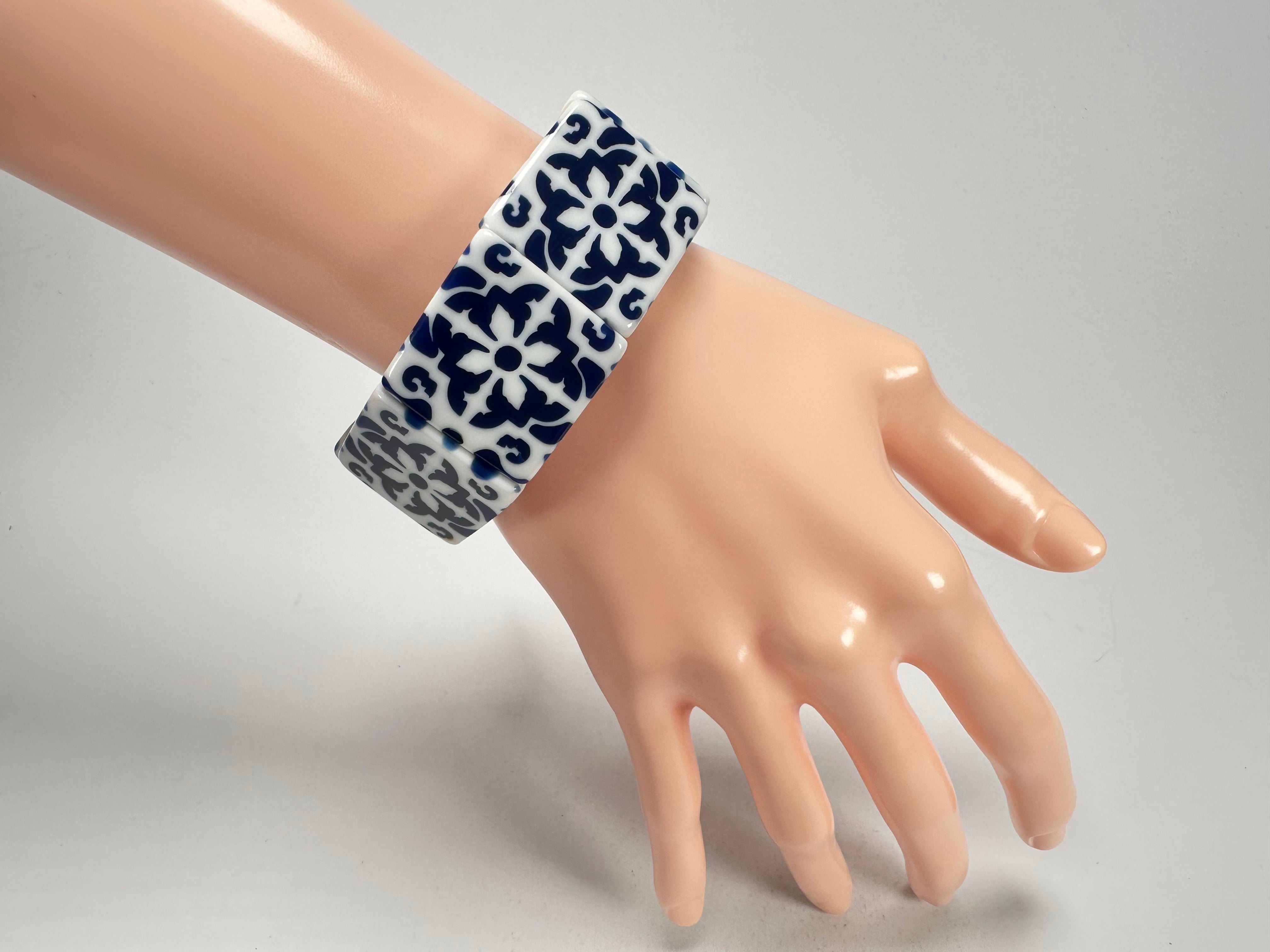Sobral -  Lisboa "Belém" Elasticated Resin Bracelet ( 005477 )