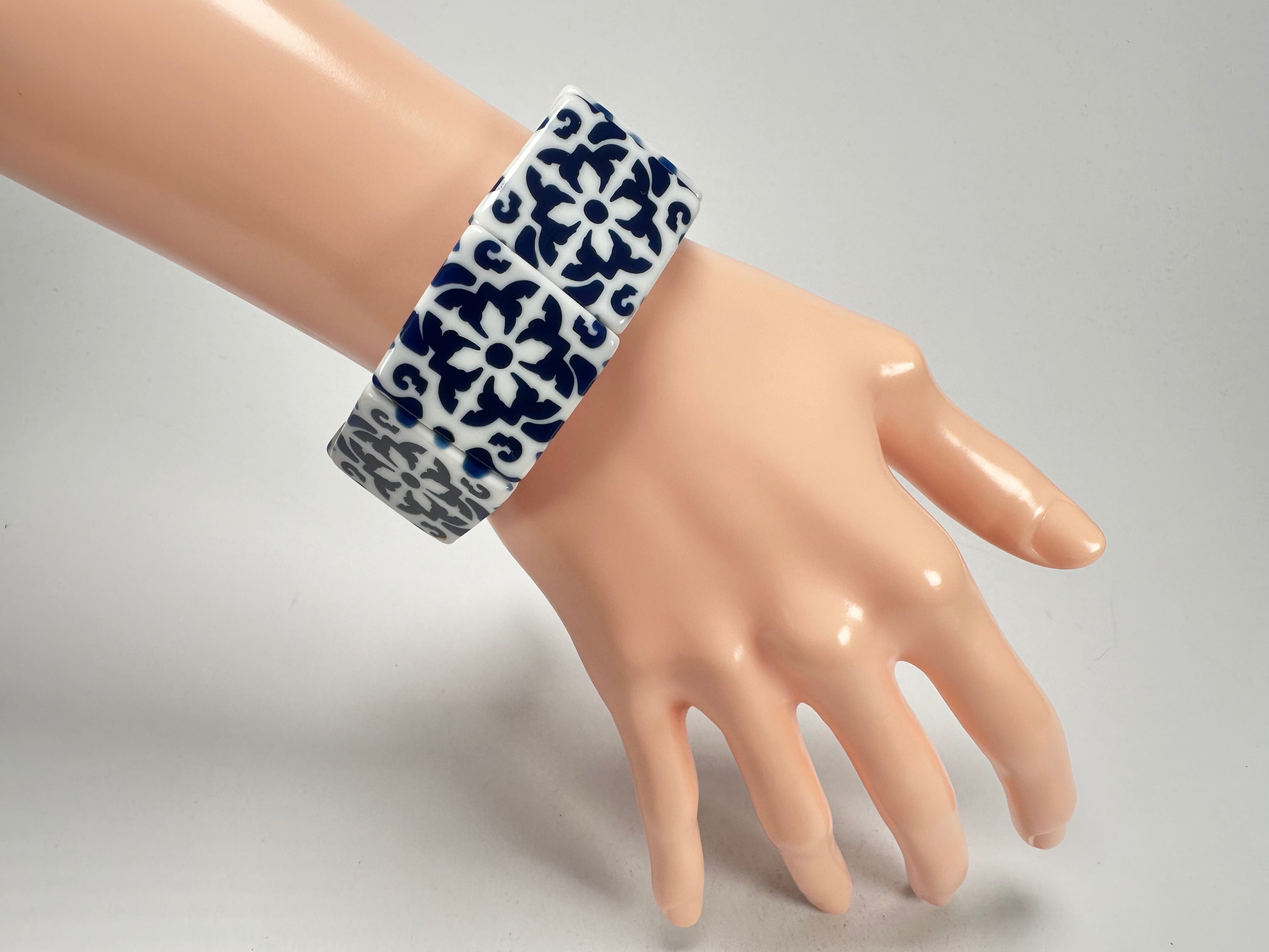Sobral -  Lisboa "Belém" Elasticated Resin Bracelet ( 005477 )