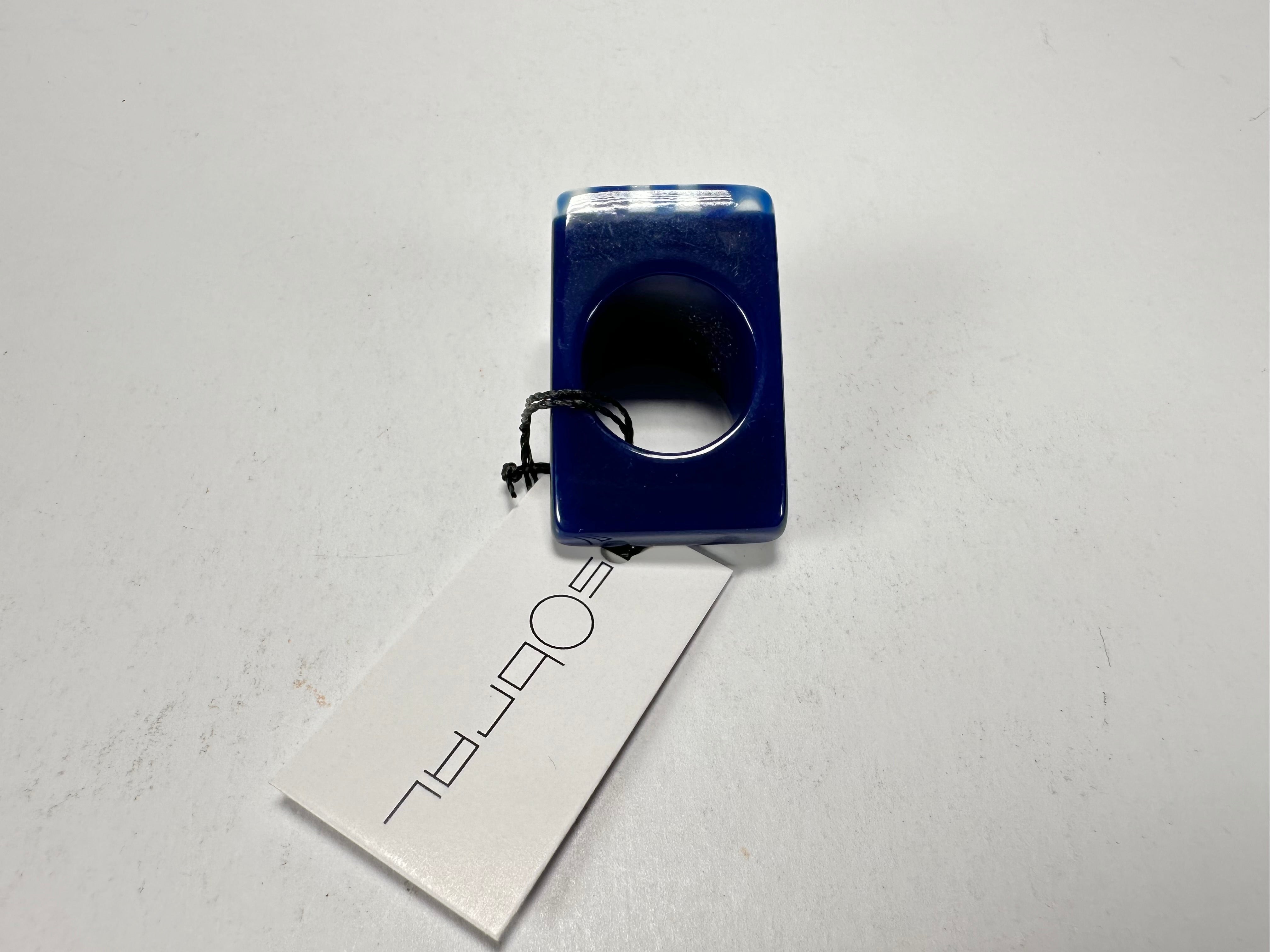 Sobral - Lisboa "Belém" Resin Ring ( 005478 ) - Size UK R / US 9
