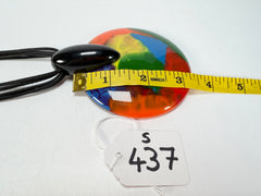 Sobral - Multi-Colour "Eolia Efeitos" K.Polido Resin Necklace ( 002858 )
