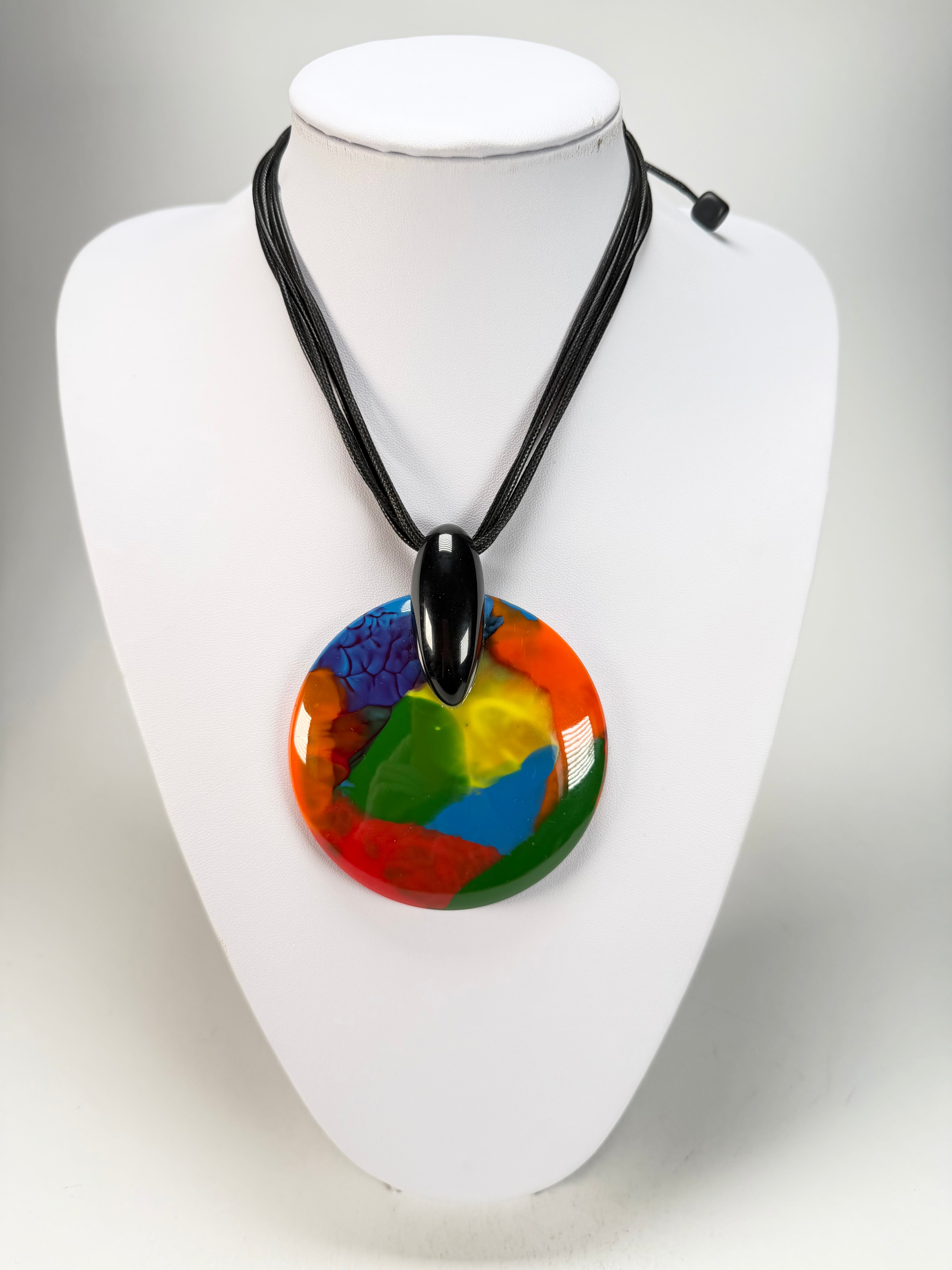 Sobral - Multi-Colour "Eolia Efeitos" K.Polido Resin Necklace ( 002858 )