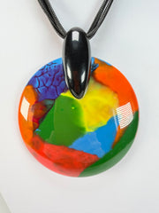 Sobral - Multi-Colour "Eolia Efeitos" K.Polido Resin Necklace ( 002858 )