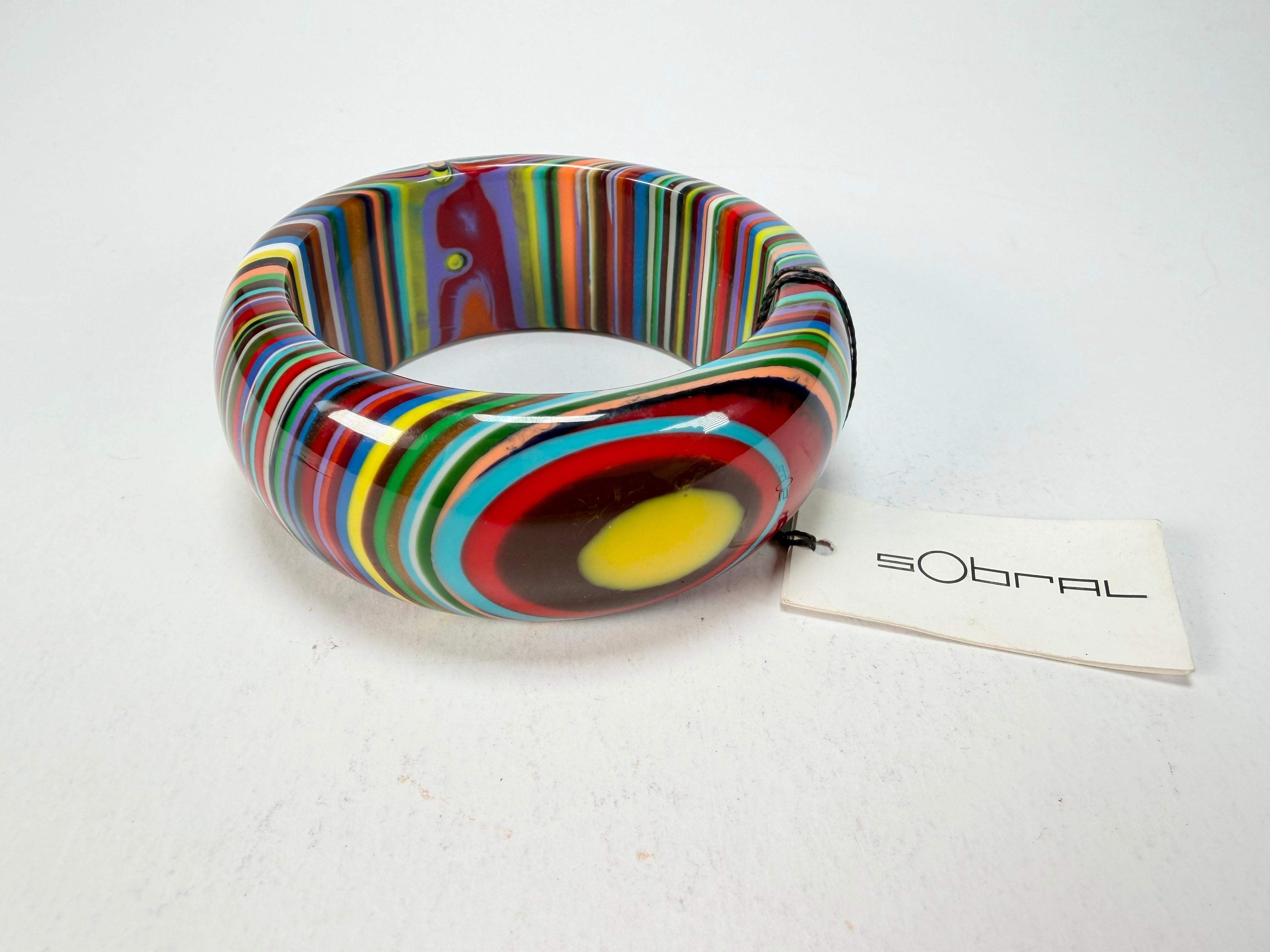 Sobral - Pop Art "PB34" Solid Resin Bangle ( 002444 )