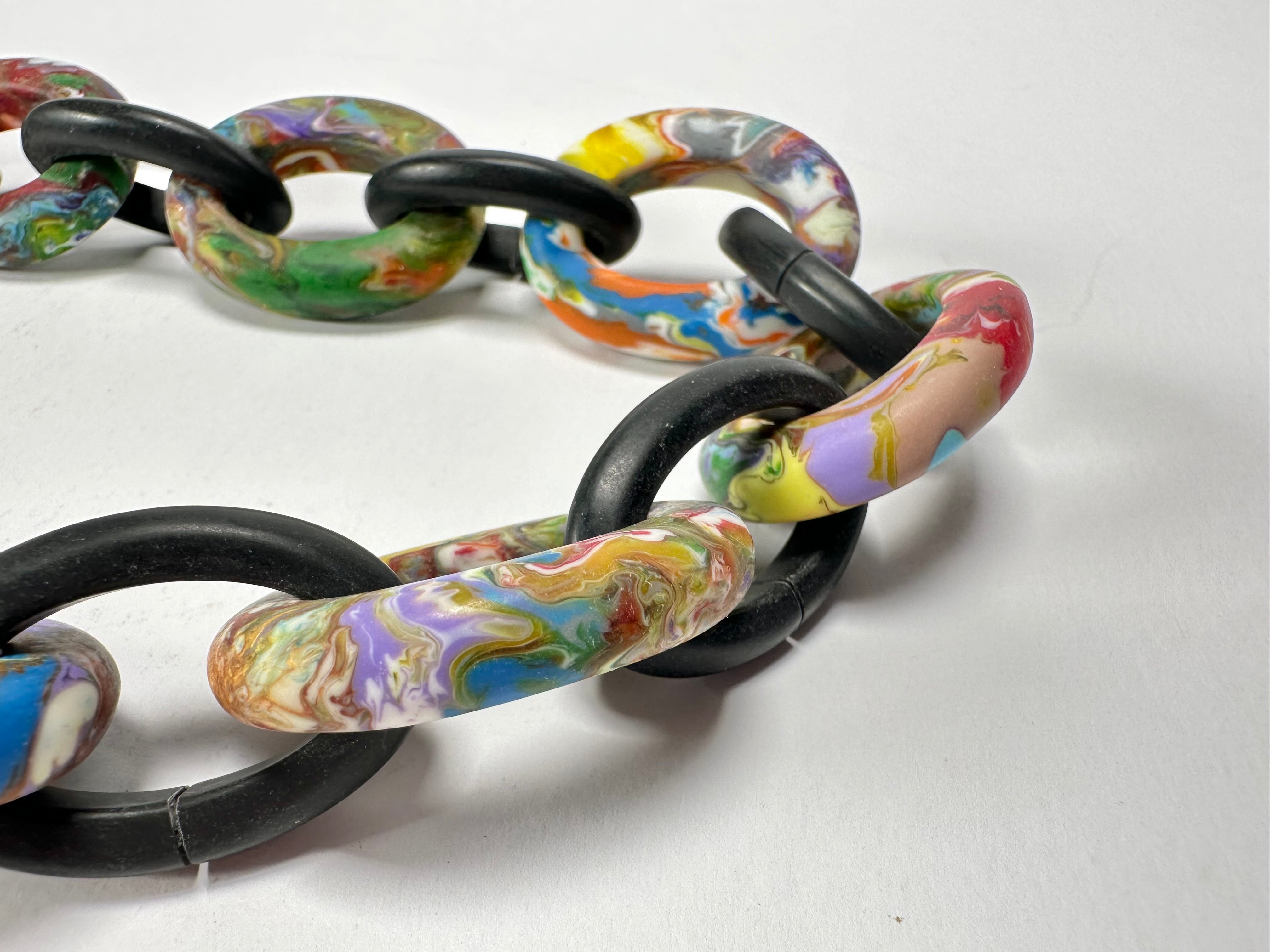 Sobral - Multi-Colour "MD Metis" Pollock Resin Necklace ( 005181 )