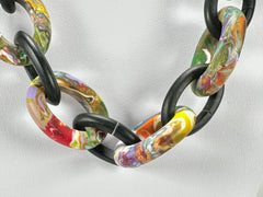 Sobral - Multi-Colour "MD Metis" Pollock Resin Necklace ( 005181 )