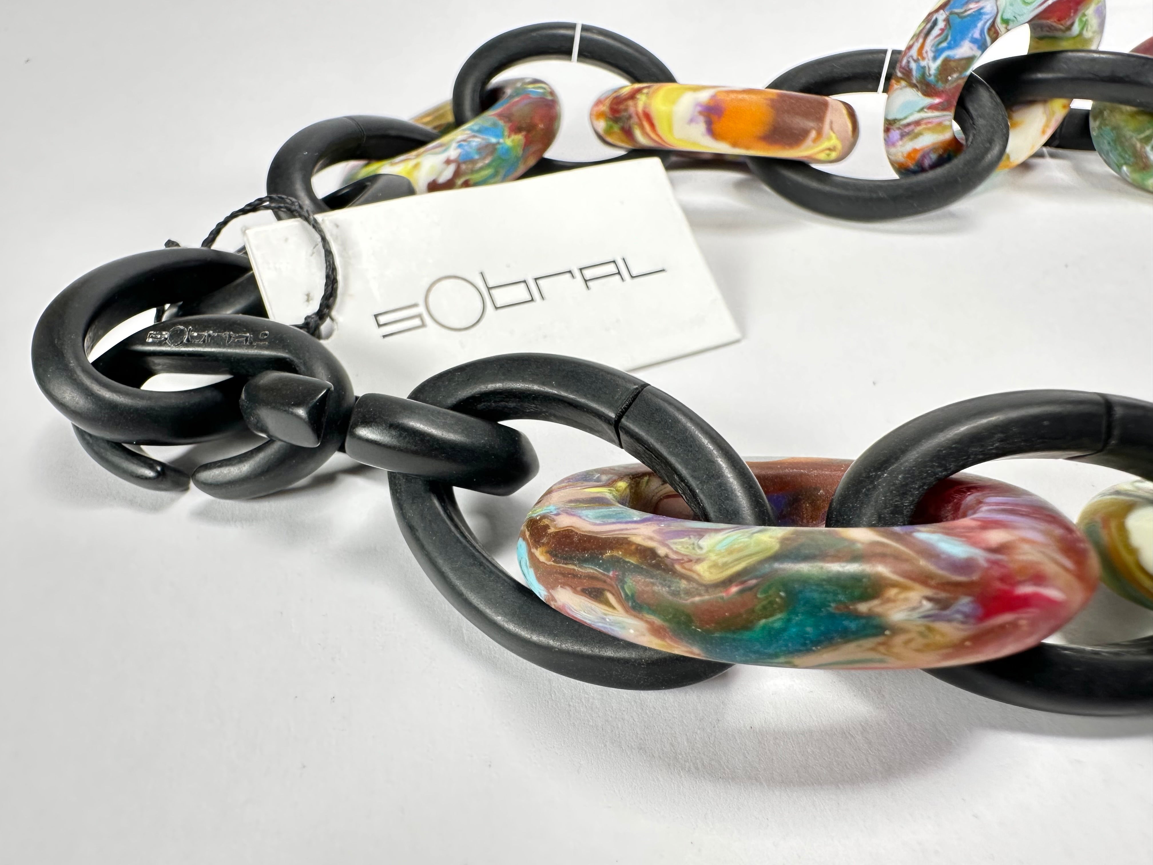 Sobral - Multi-Colour "MD Metis" Pollock Resin Necklace ( 005181 )