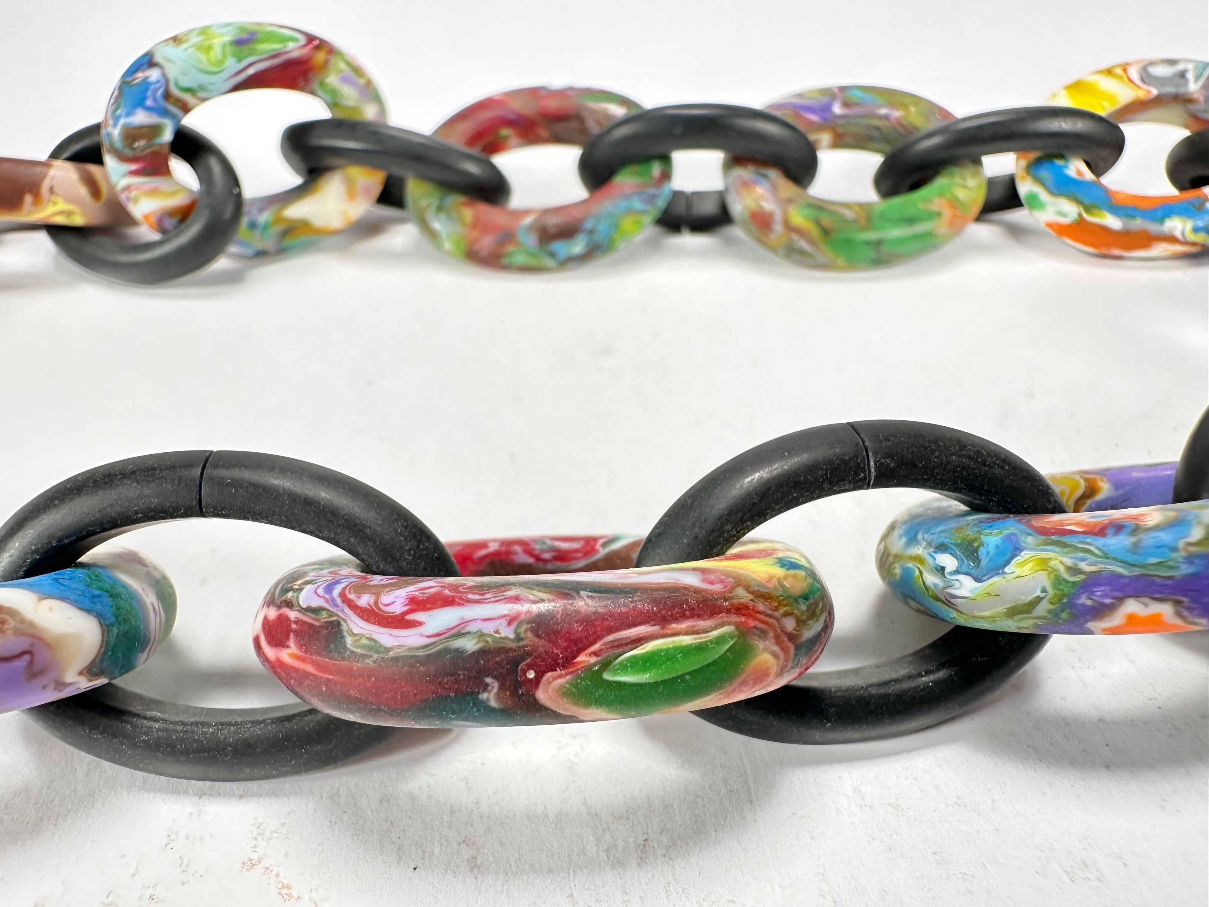 Sobral - Multi-Colour "MD Metis" Pollock Resin Necklace ( 005181 )