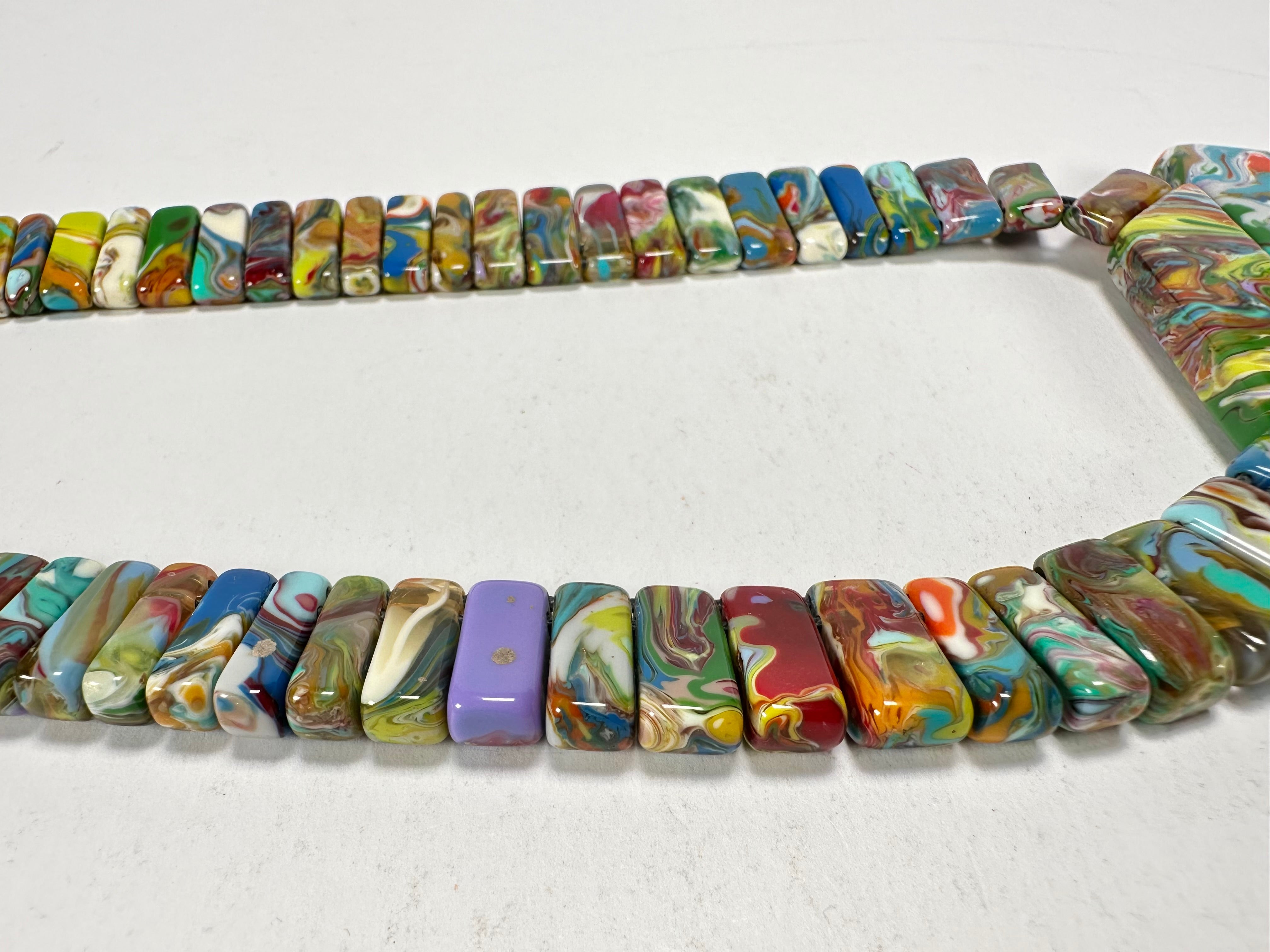 Sobral - Multi-Colour "Dessau" Pollock Resin Necklace ( 004889 )