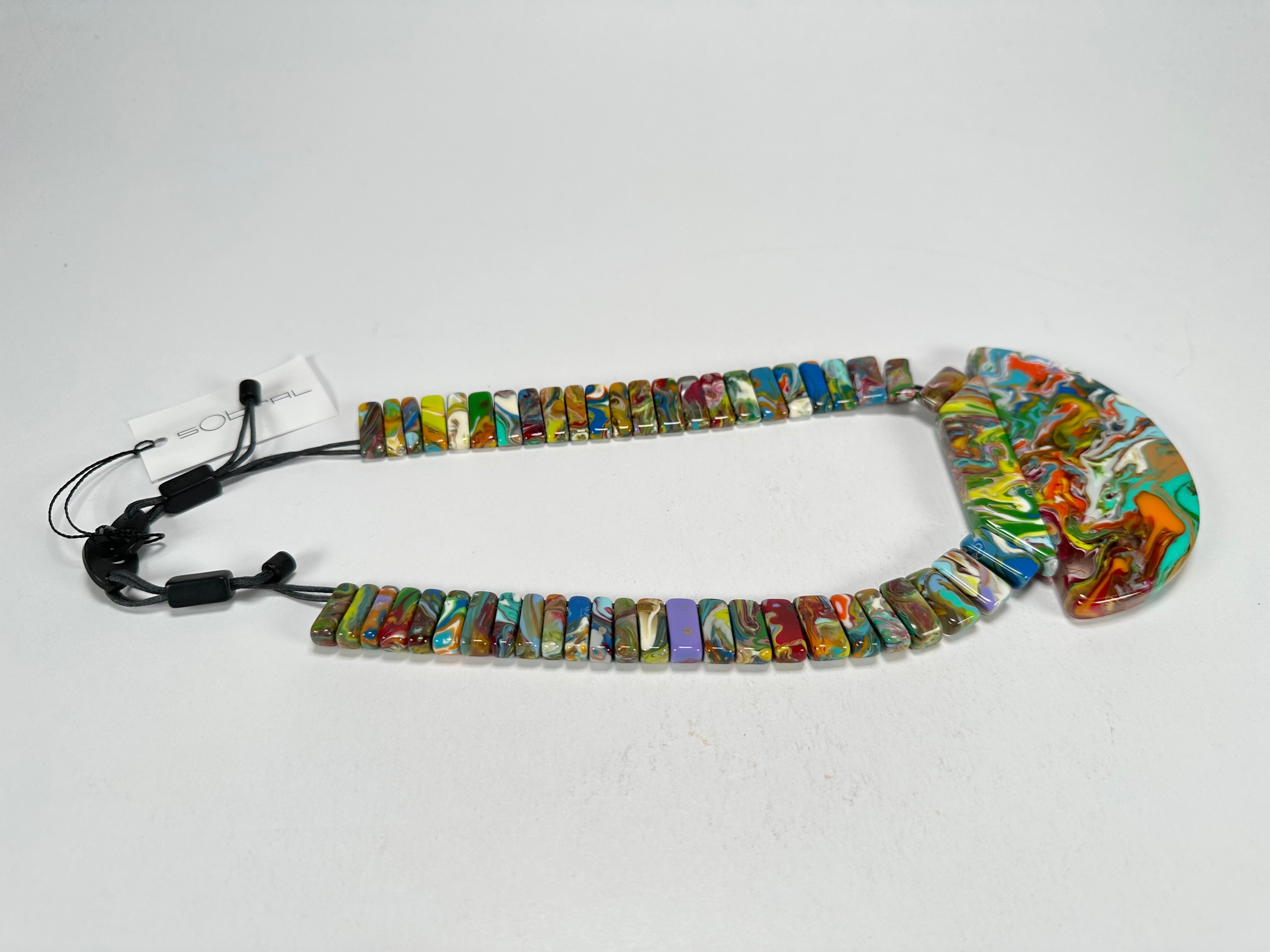 Sobral - Multi-Colour "Dessau" Pollock Resin Necklace ( 004889 )