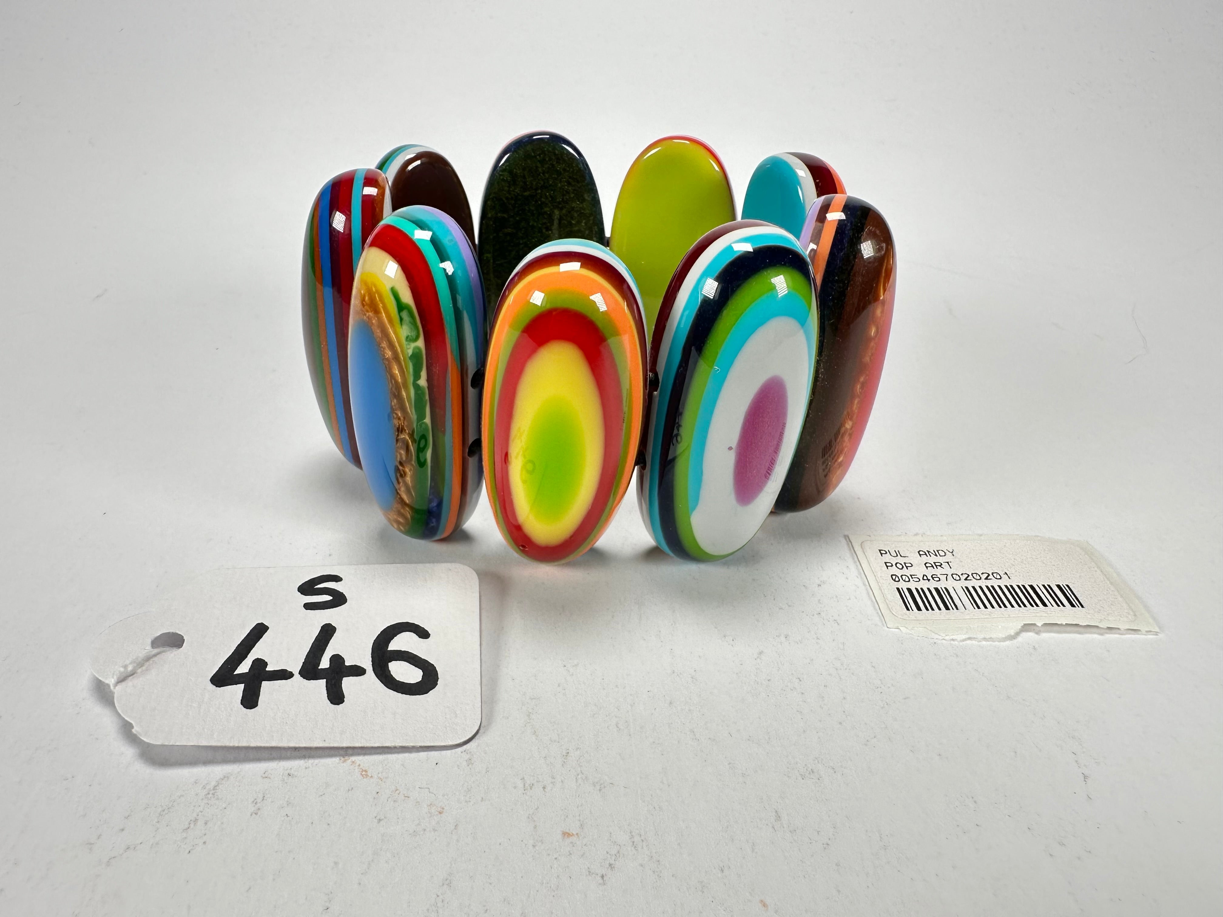 Sobral - Pop Art "Andy" Elasticated Resin Bracelet ( 005467 )