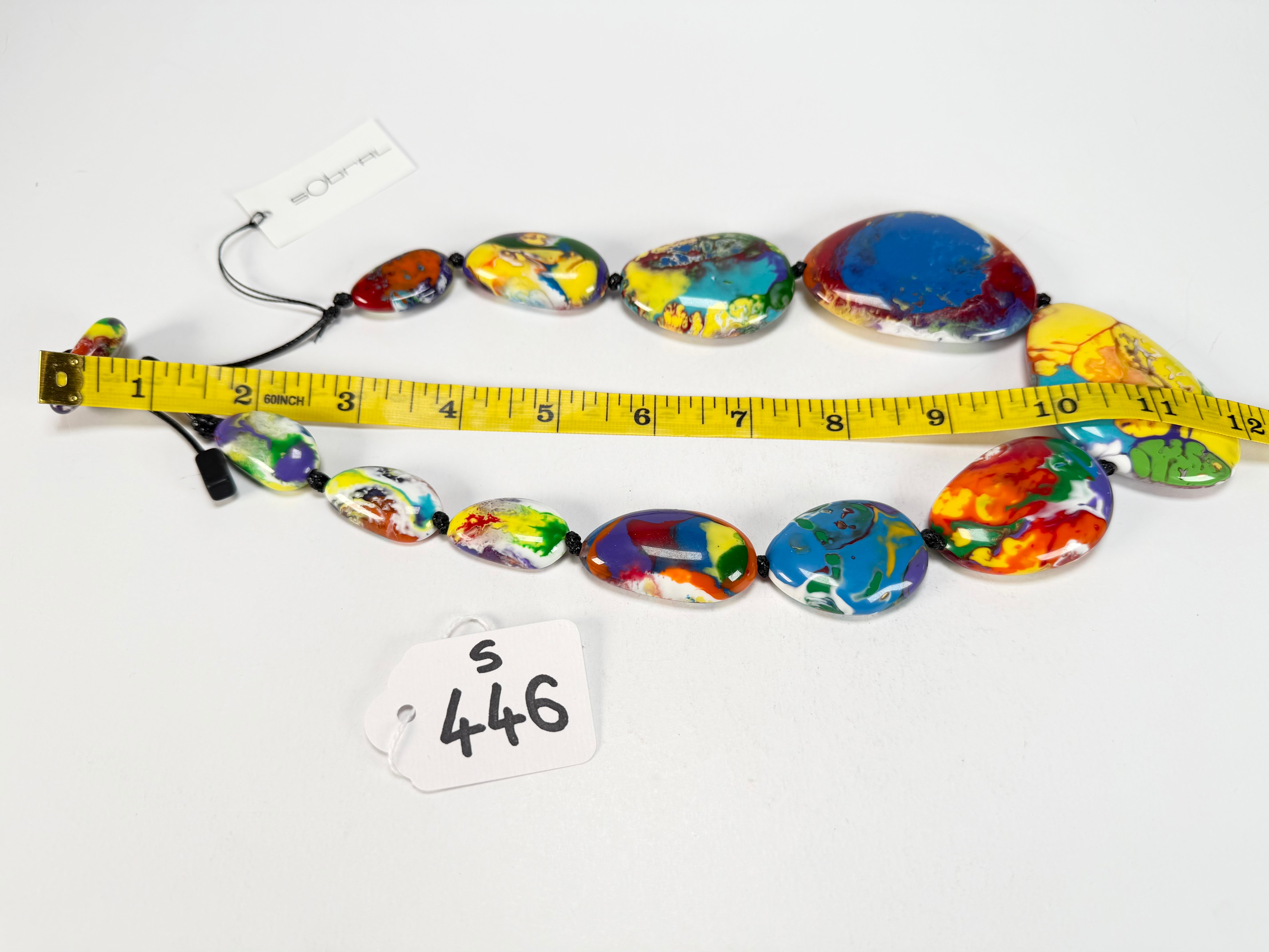 Sobral - Multi-Colour "Gabriele" Pollock Resin Necklace ( 003616 )