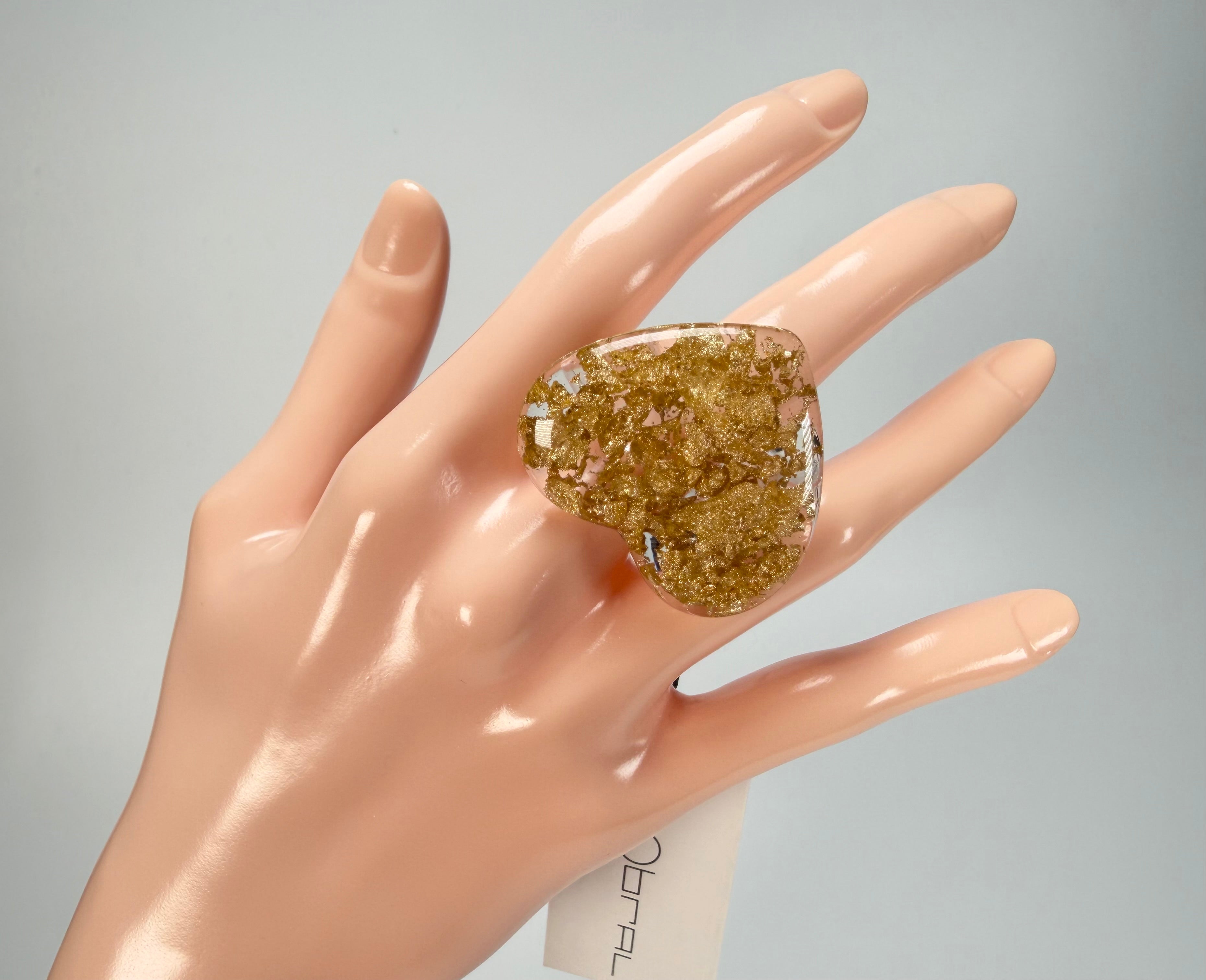 Sobral - Metalique "Mini Ariadne" Resin Ring ( 005543 ) - Size UK V / US 10.5