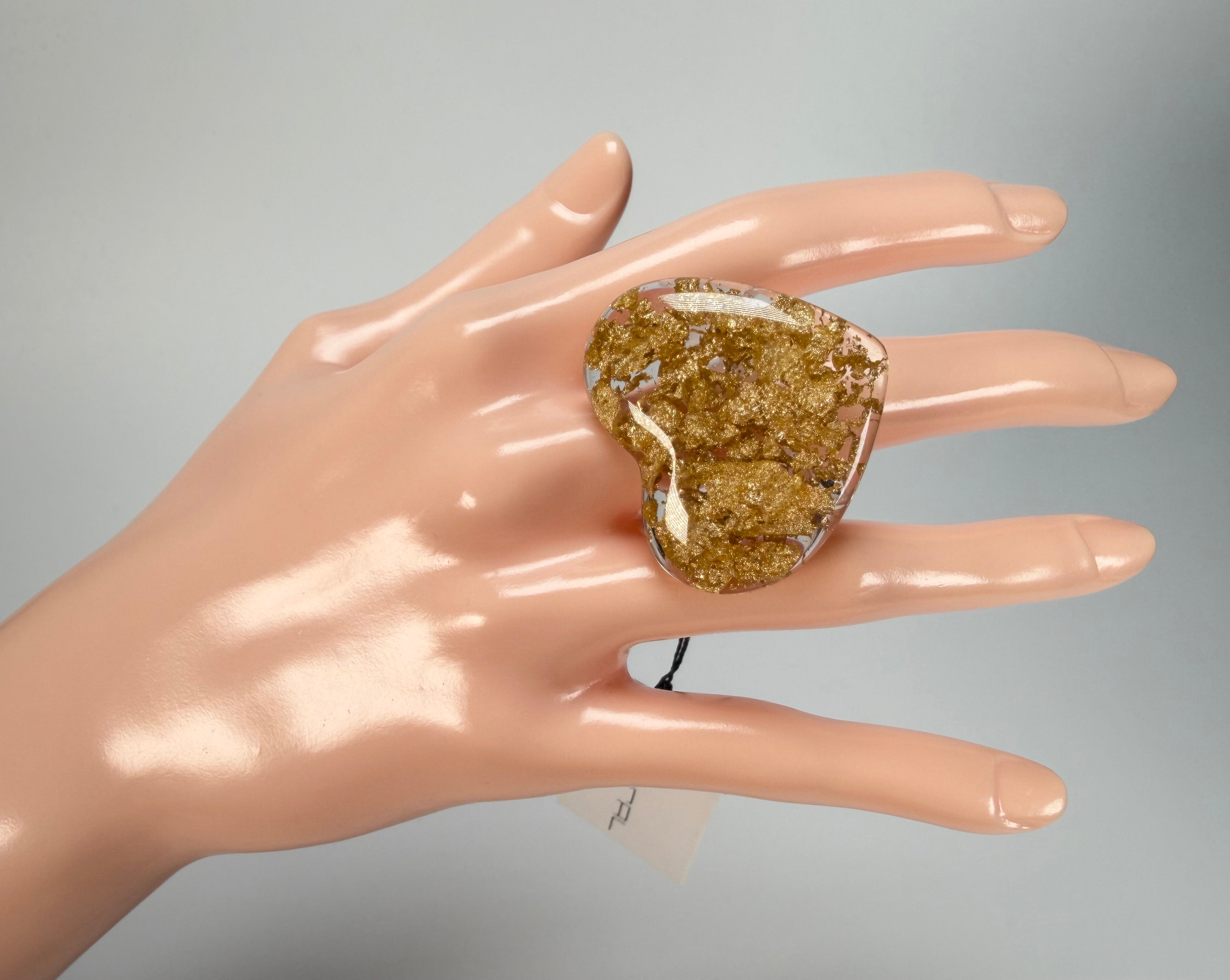 Sobral - Metalique "Mini Ariadne" Resin Ring ( 005543 ) - Size UK V / US 10.5