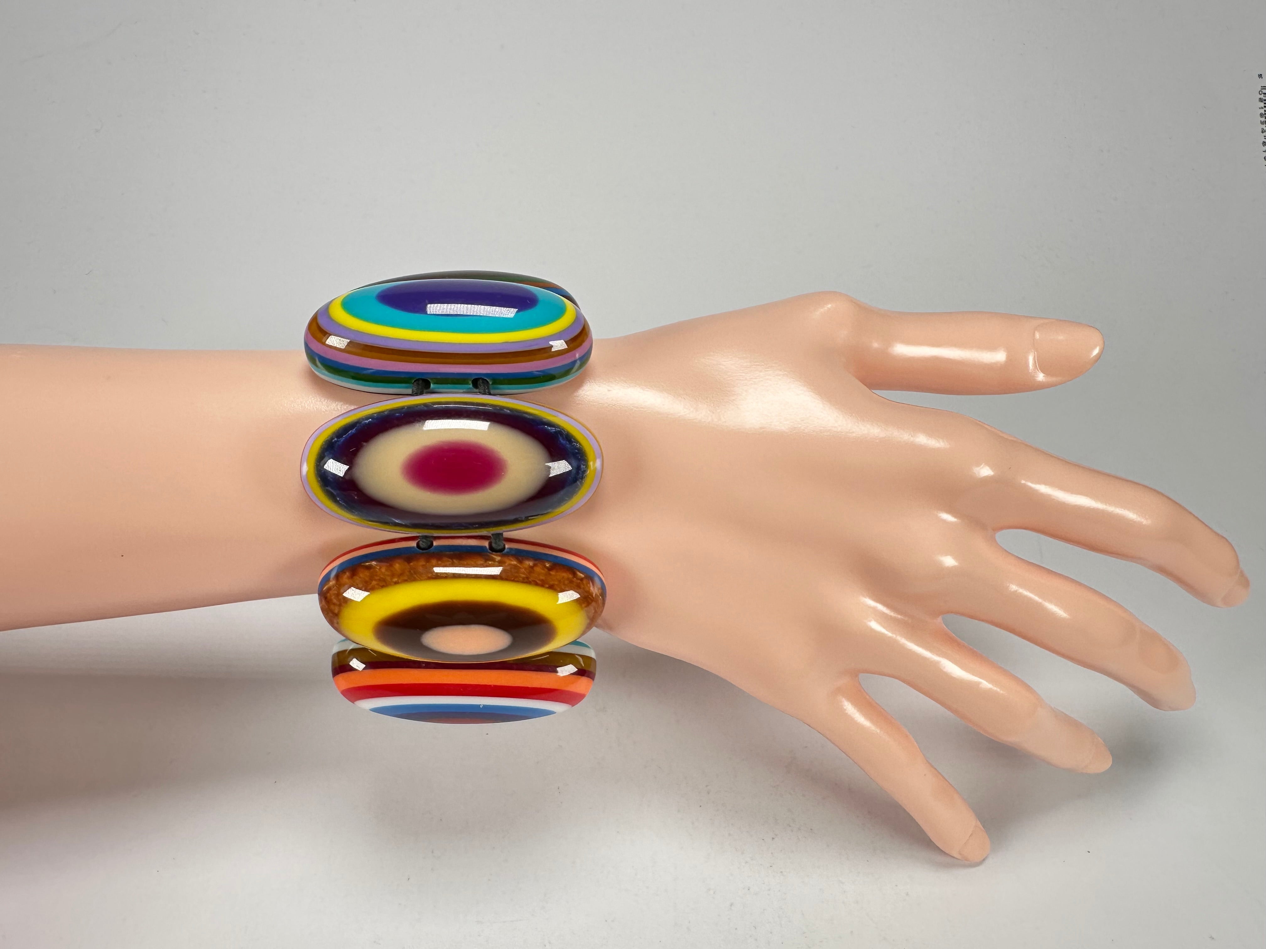 Sobral - Pop Art "Andy" Elasticated Resin Bracelet ( 005467 )