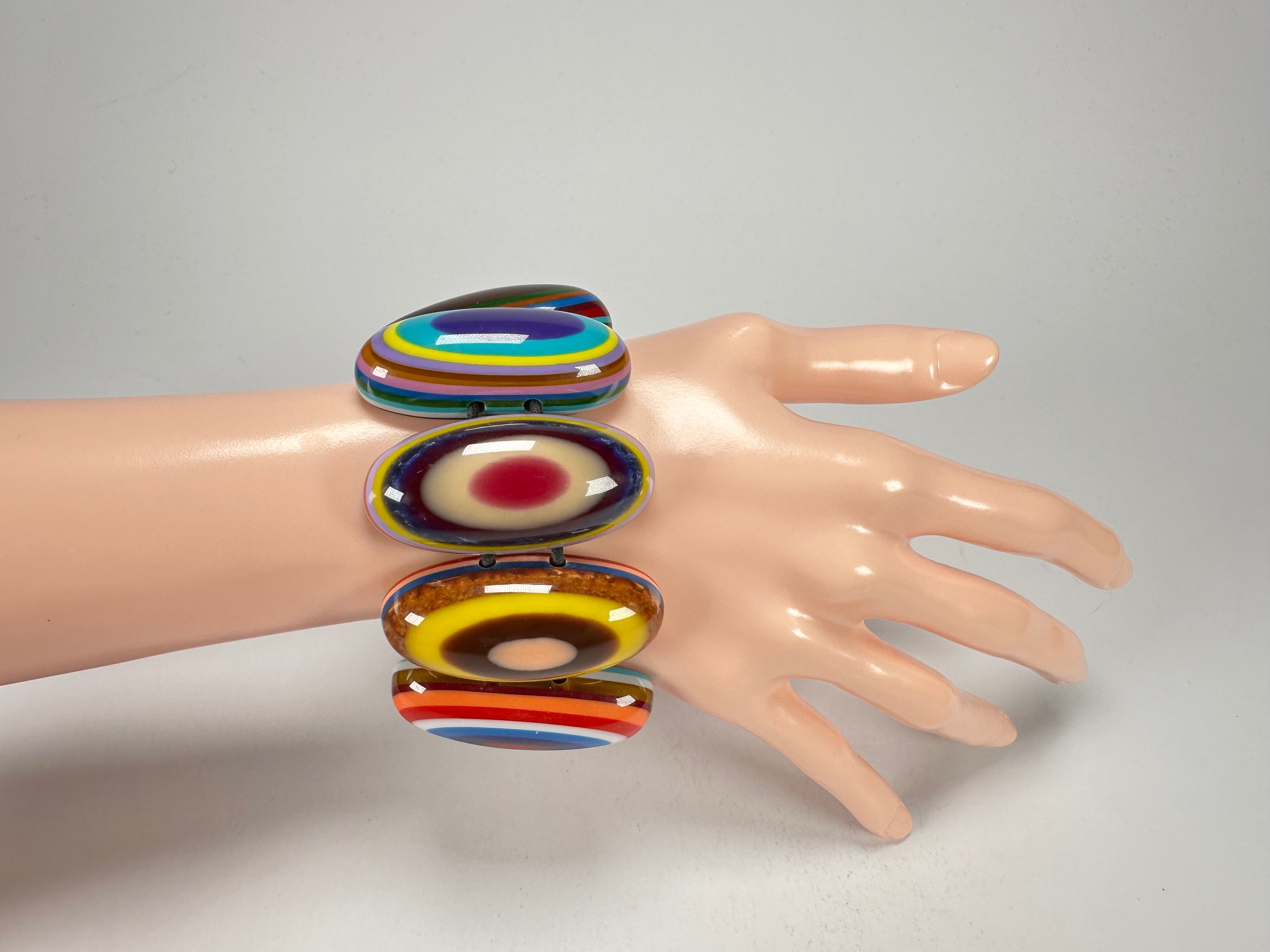 Sobral - Pop Art "Andy" Elasticated Resin Bracelet ( 005467 )