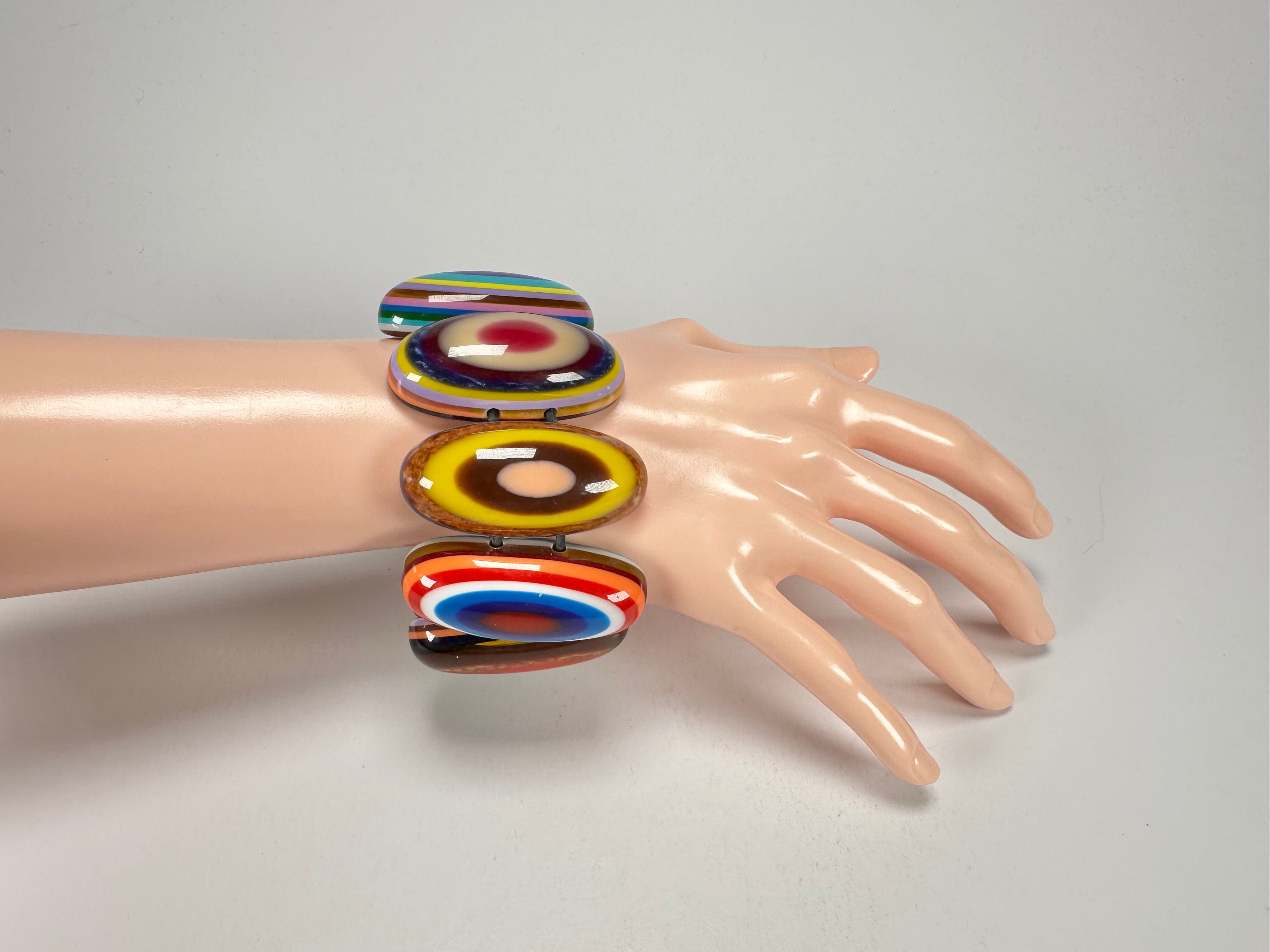 Sobral - Pop Art "Andy" Elasticated Resin Bracelet ( 005467 )