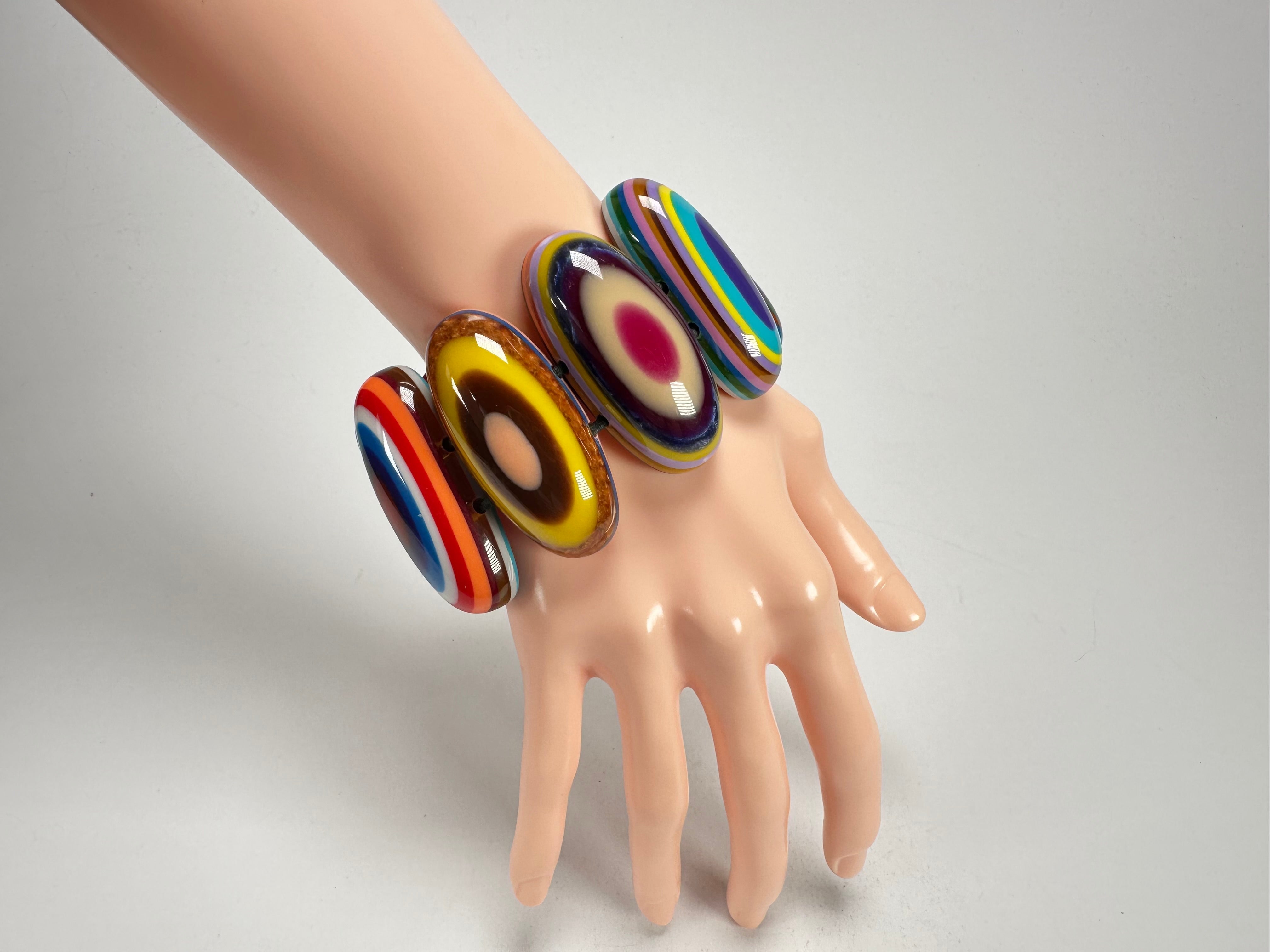 Sobral - Pop Art "Andy" Elasticated Resin Bracelet ( 005467 )