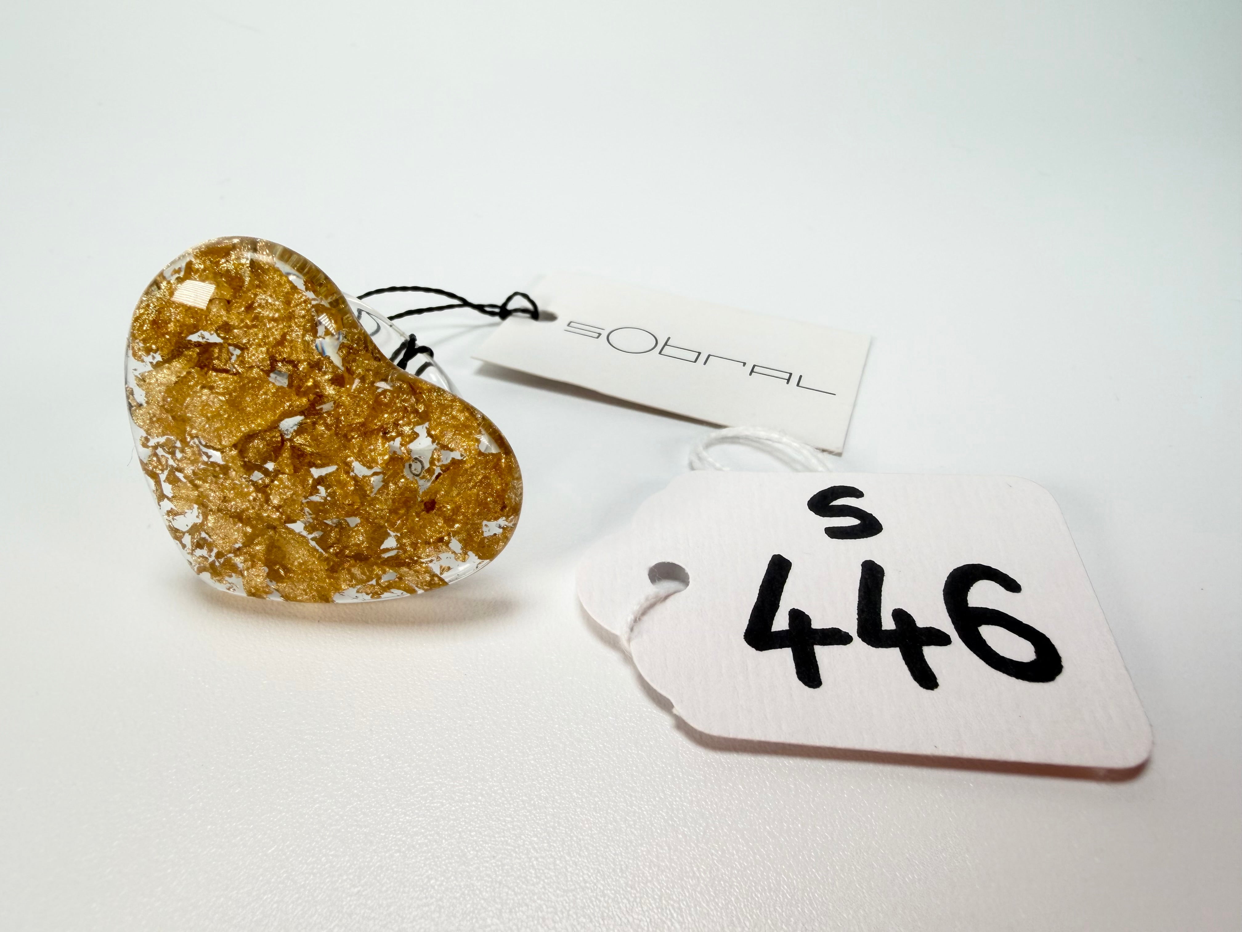 Sobral - Metalique "Mini Ariadne" Resin Ring ( 005543 ) - Size UK V / US 10.5