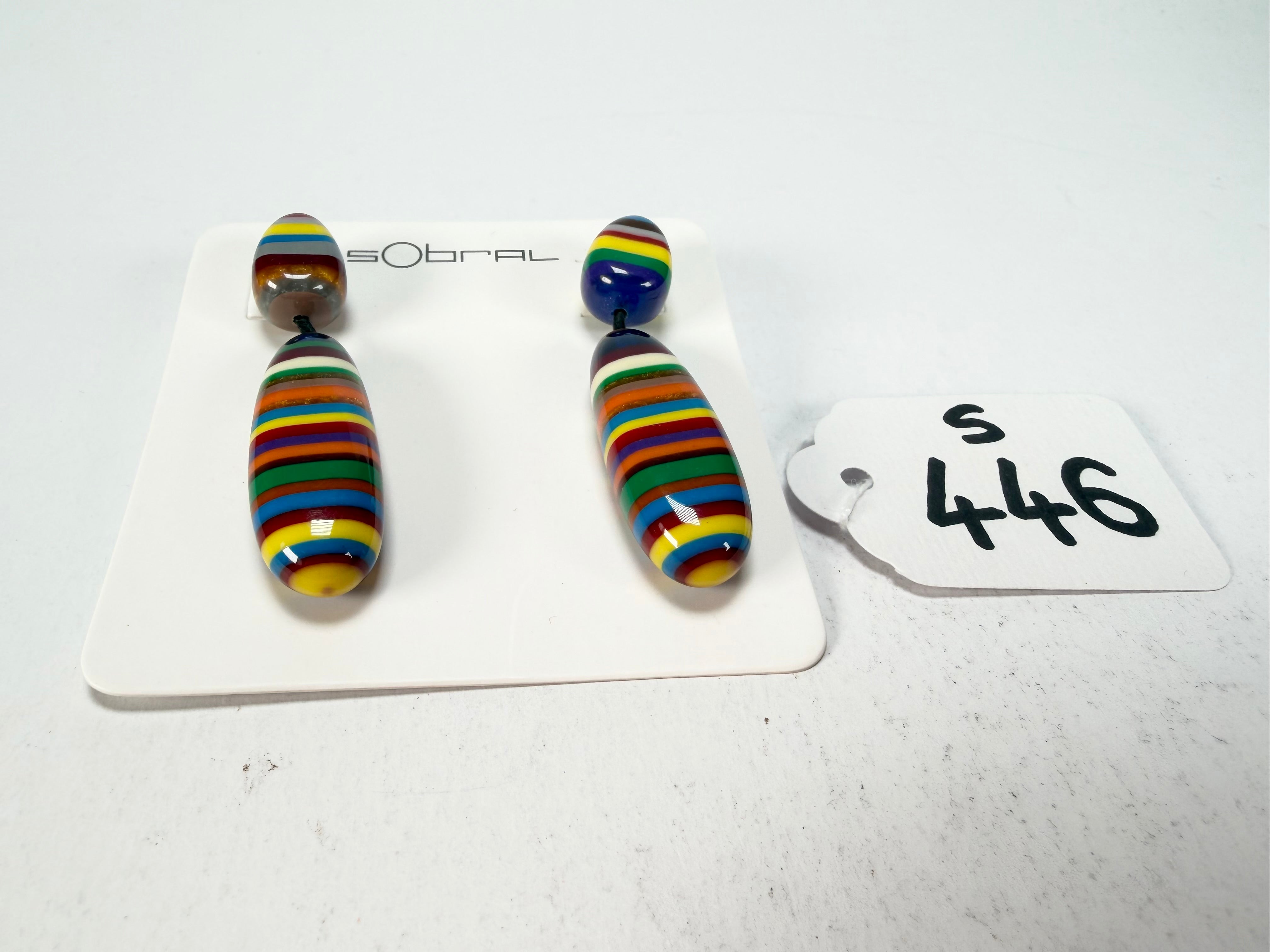 Sobral - Pop Art "Caillou" Resin Earrings ( 005427 )