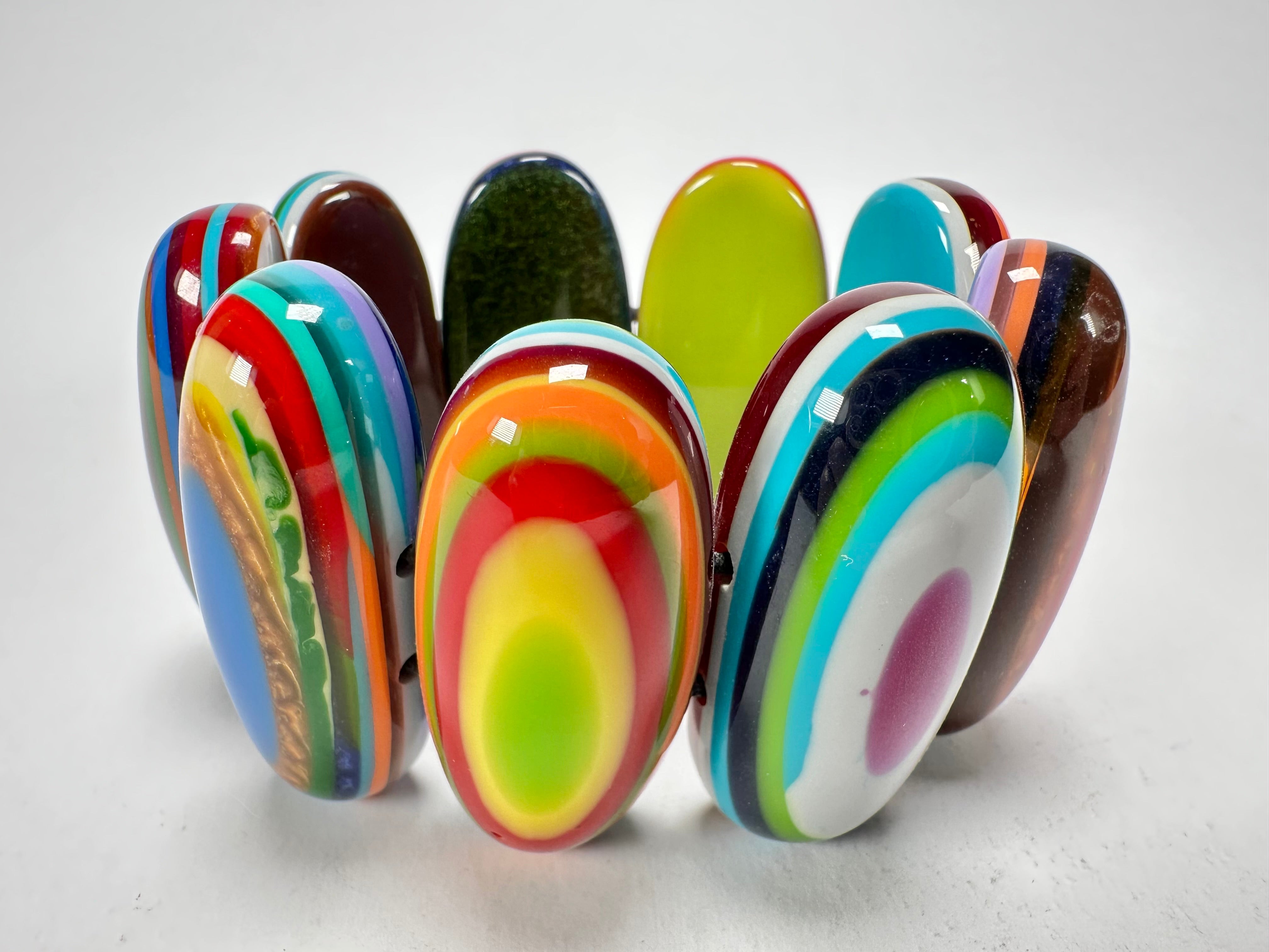 Sobral - Pop Art "Andy" Elasticated Resin Bracelet ( 005467 )
