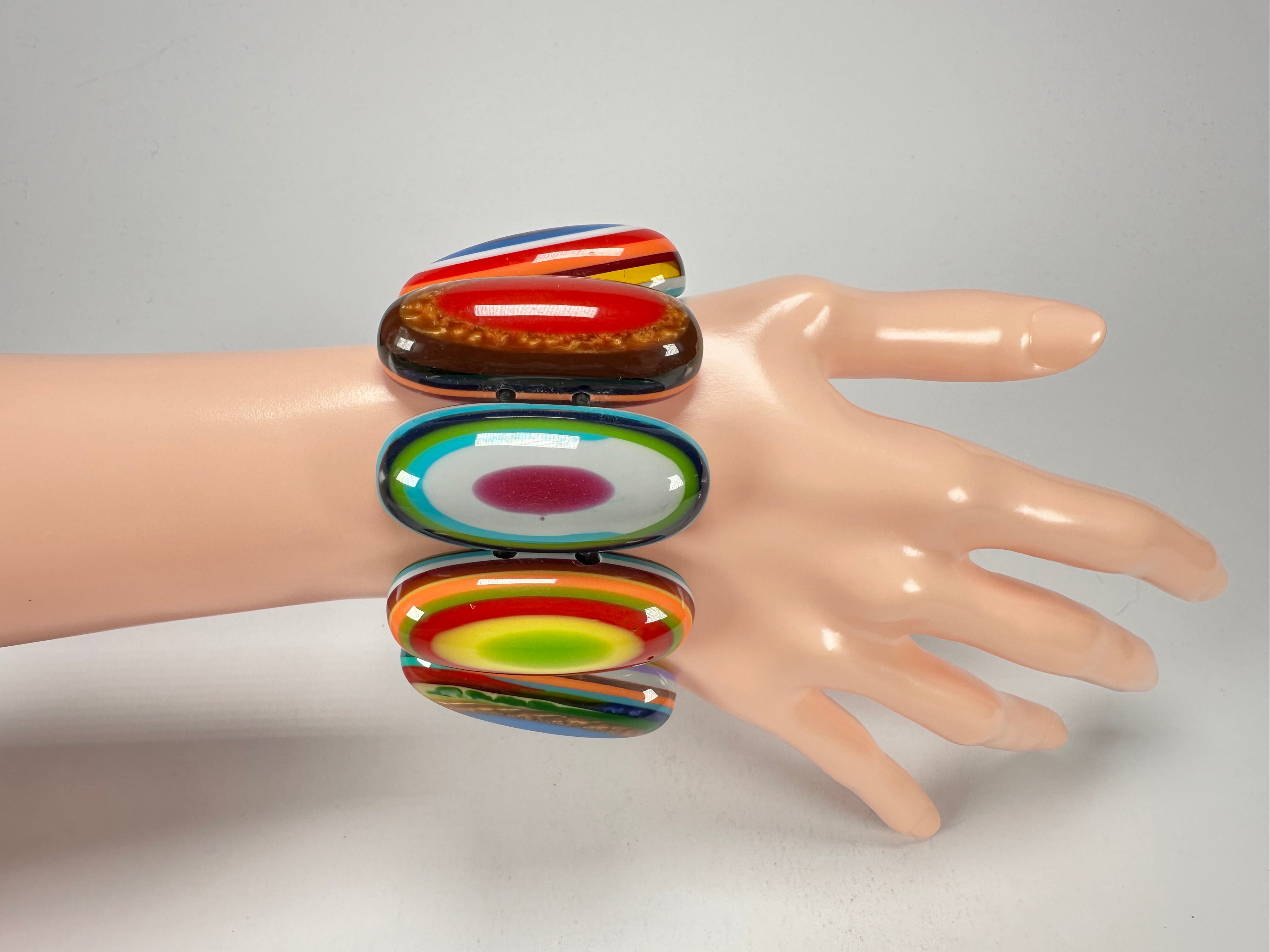 Sobral - Pop Art "Andy" Elasticated Resin Bracelet ( 005467 )