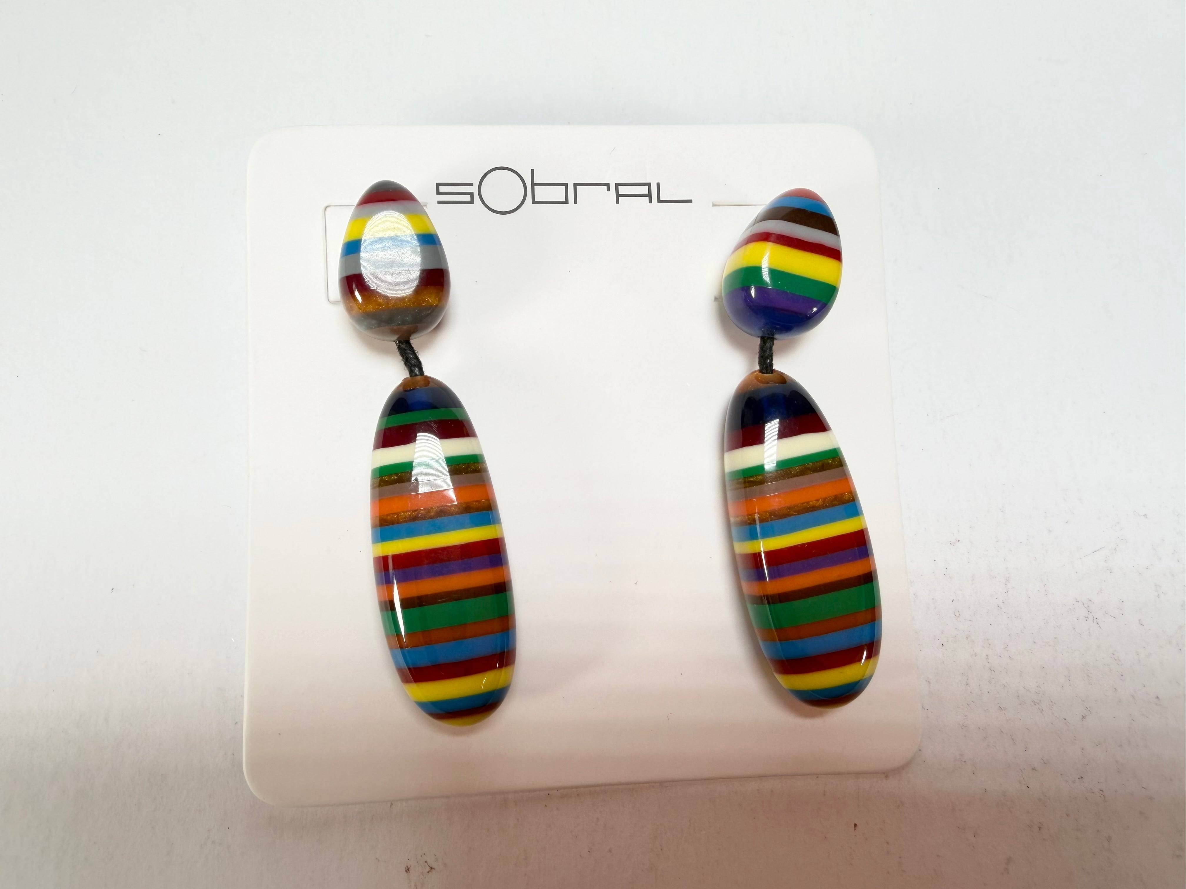 Sobral - Pop Art "Caillou" Resin Earrings ( 005427 )