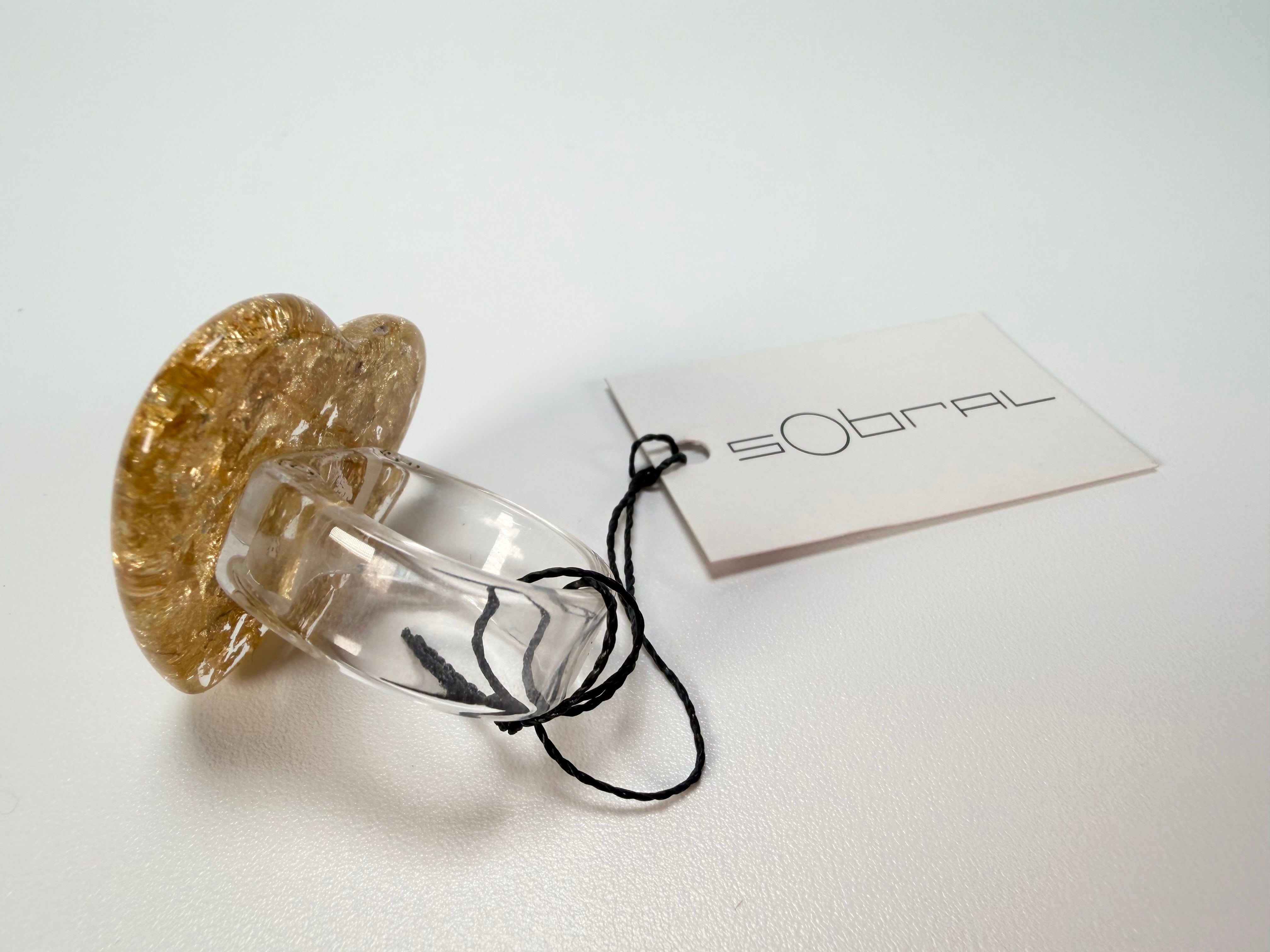 Sobral - Metalique "Mini Ariadne" Resin Ring ( 005543 ) - Size UK V / US 10.5