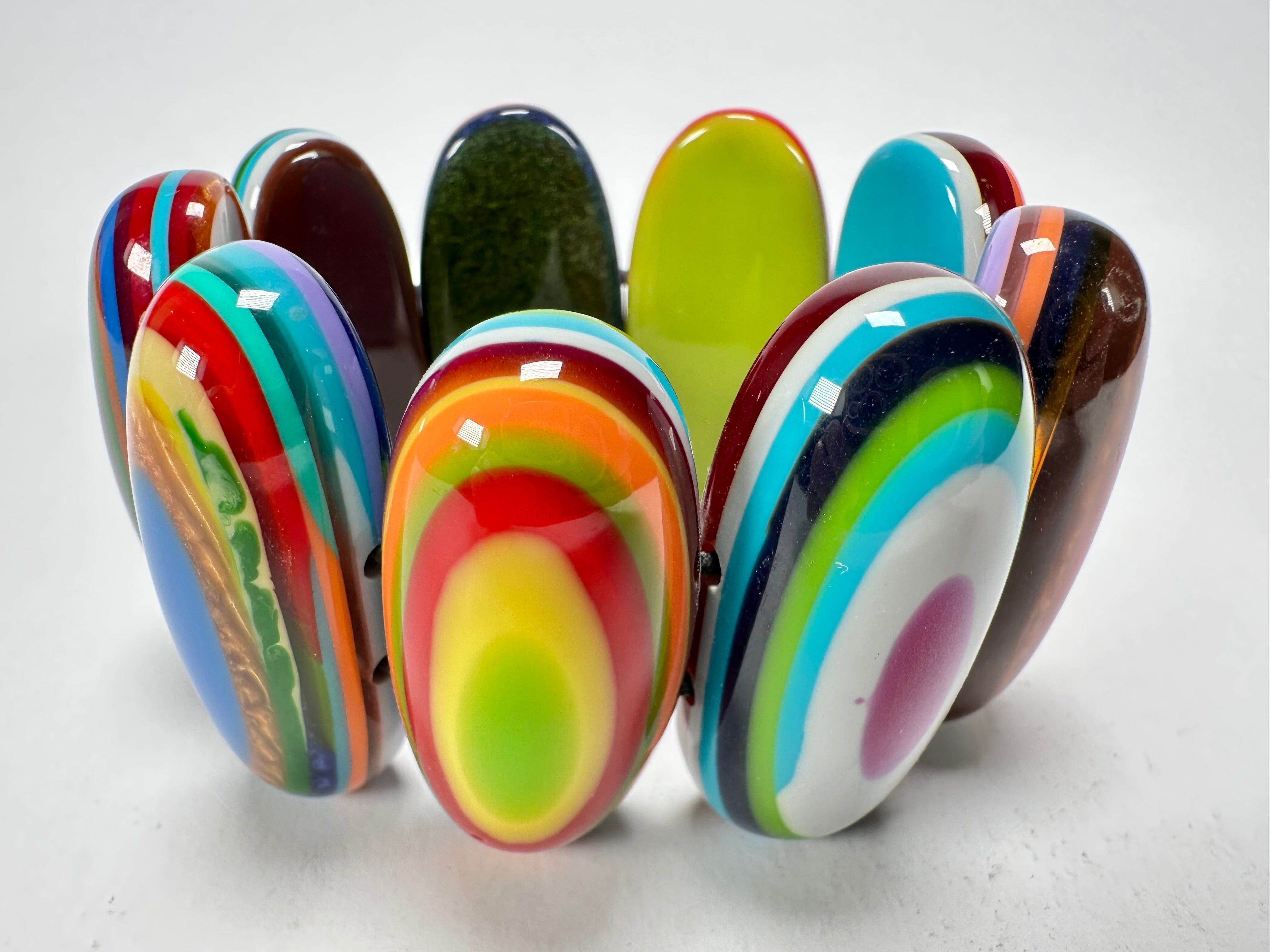 Sobral - Pop Art "Andy" Elasticated Resin Bracelet ( 005467 )