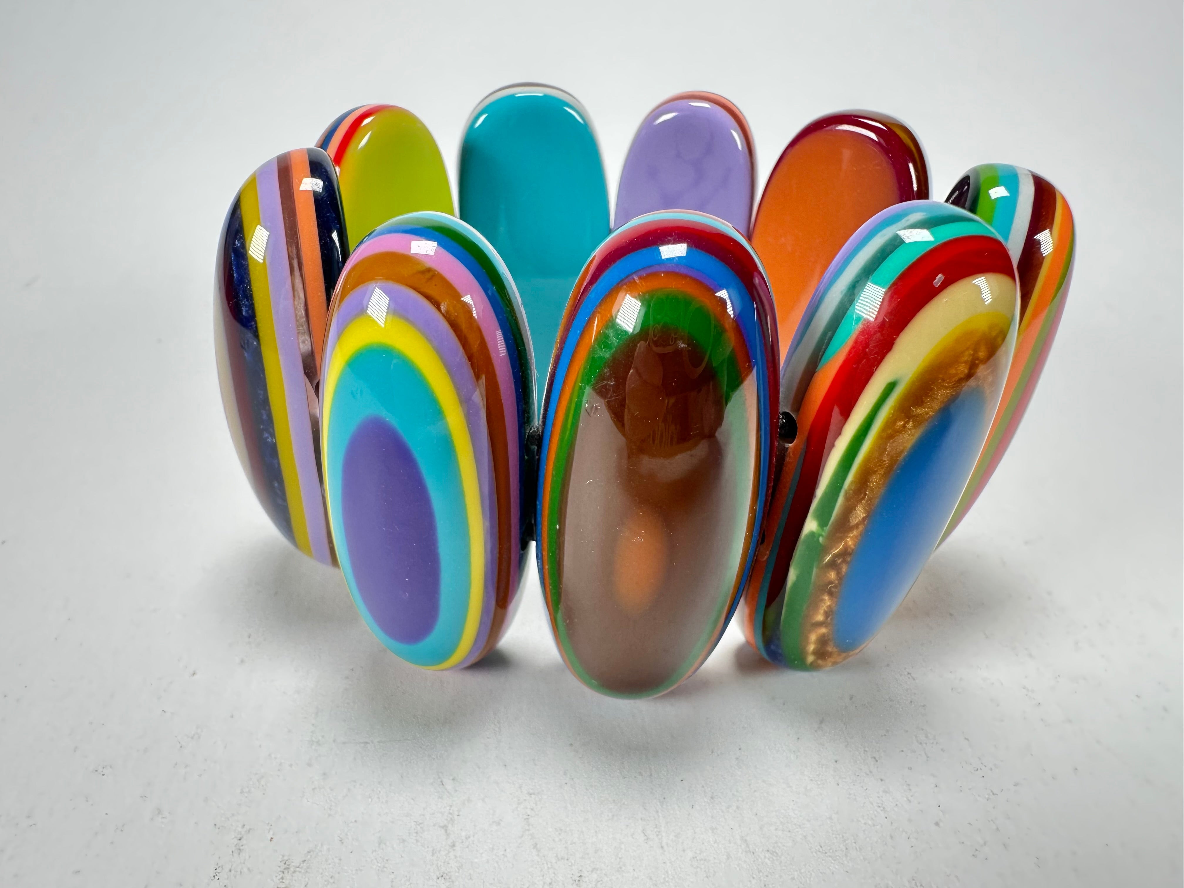 Sobral - Pop Art "Andy" Elasticated Resin Bracelet ( 005467 )