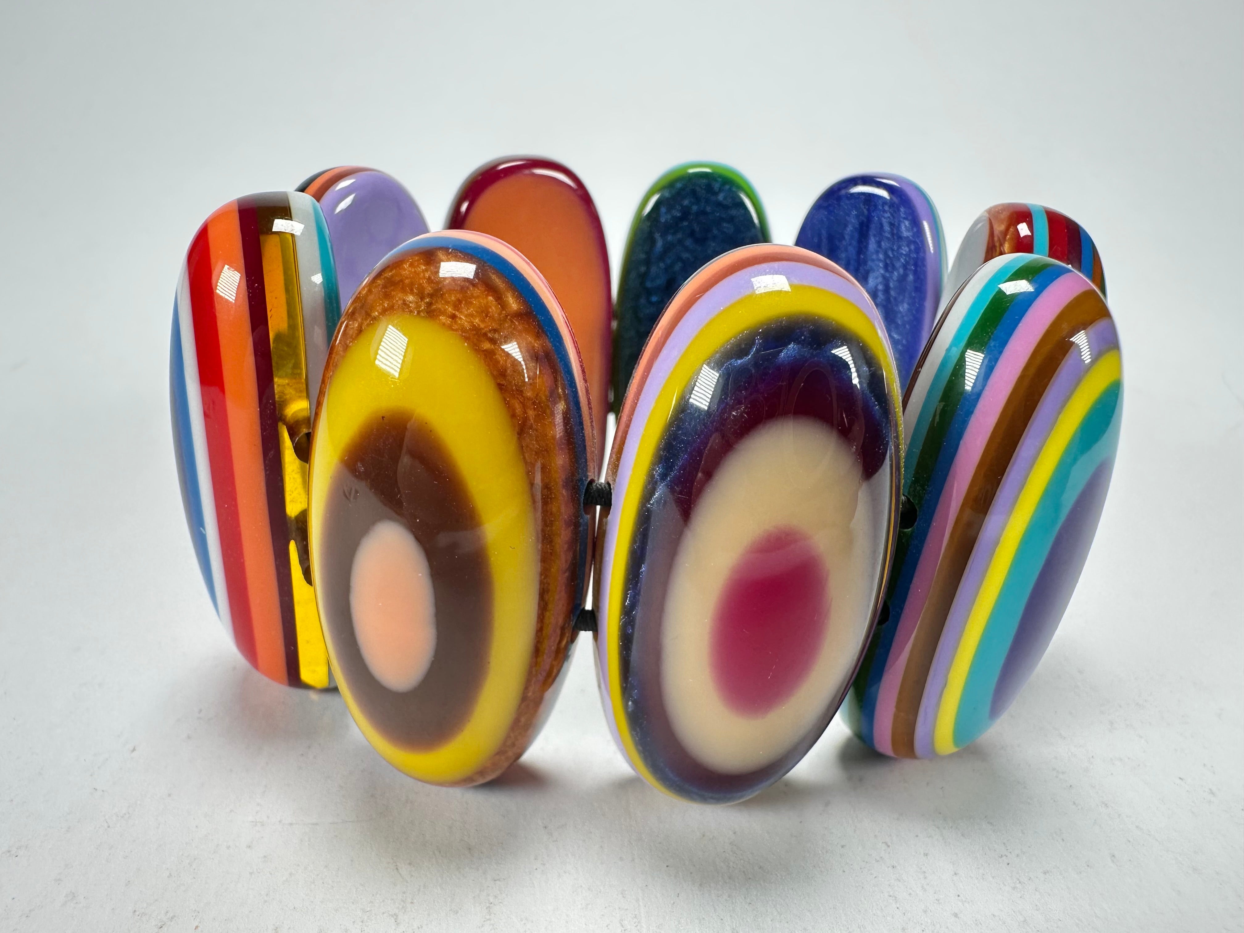 Sobral - Pop Art "Andy" Elasticated Resin Bracelet ( 005467 )