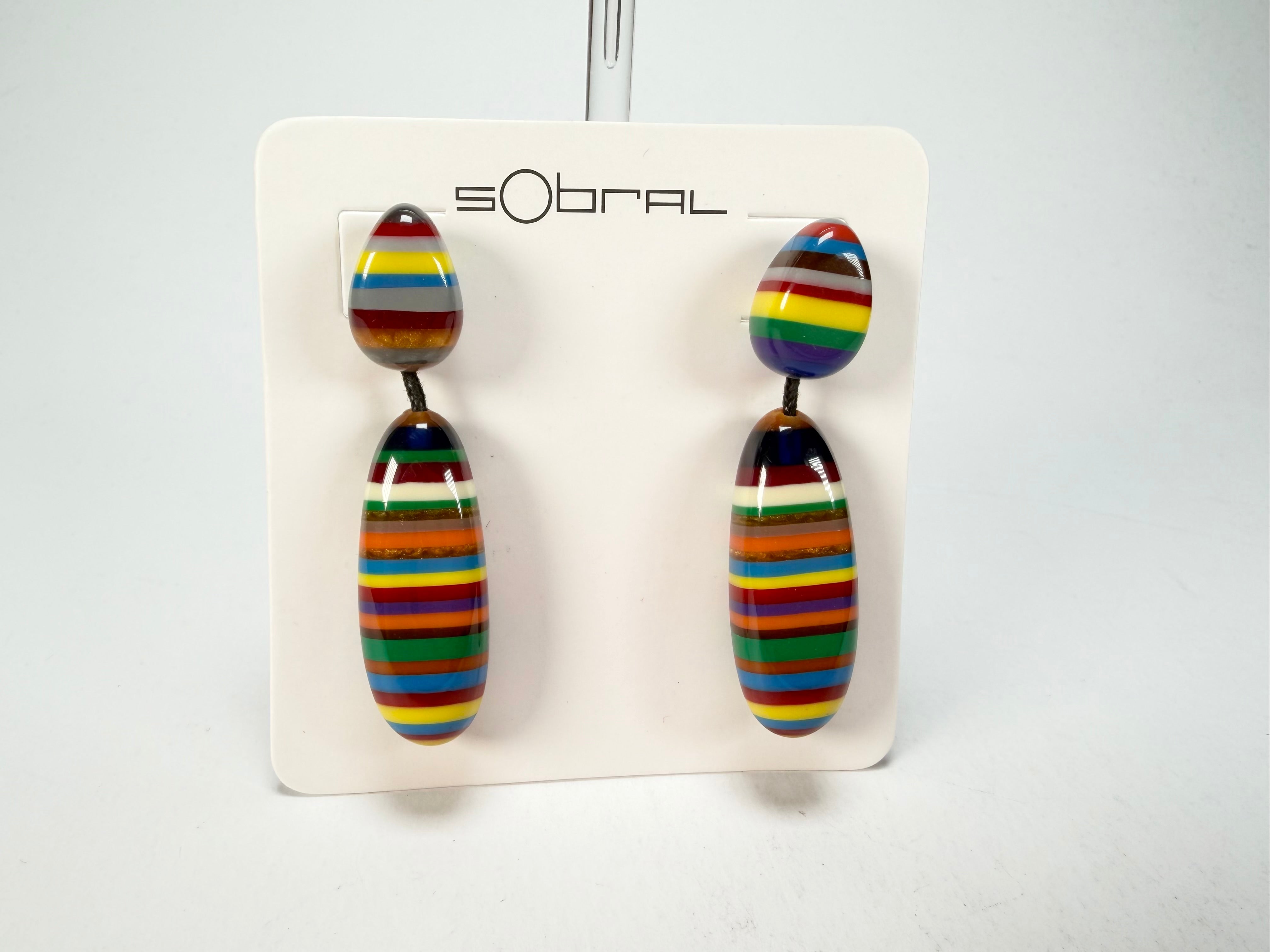 Sobral - Pop Art "Caillou" Resin Earrings ( 005427 )