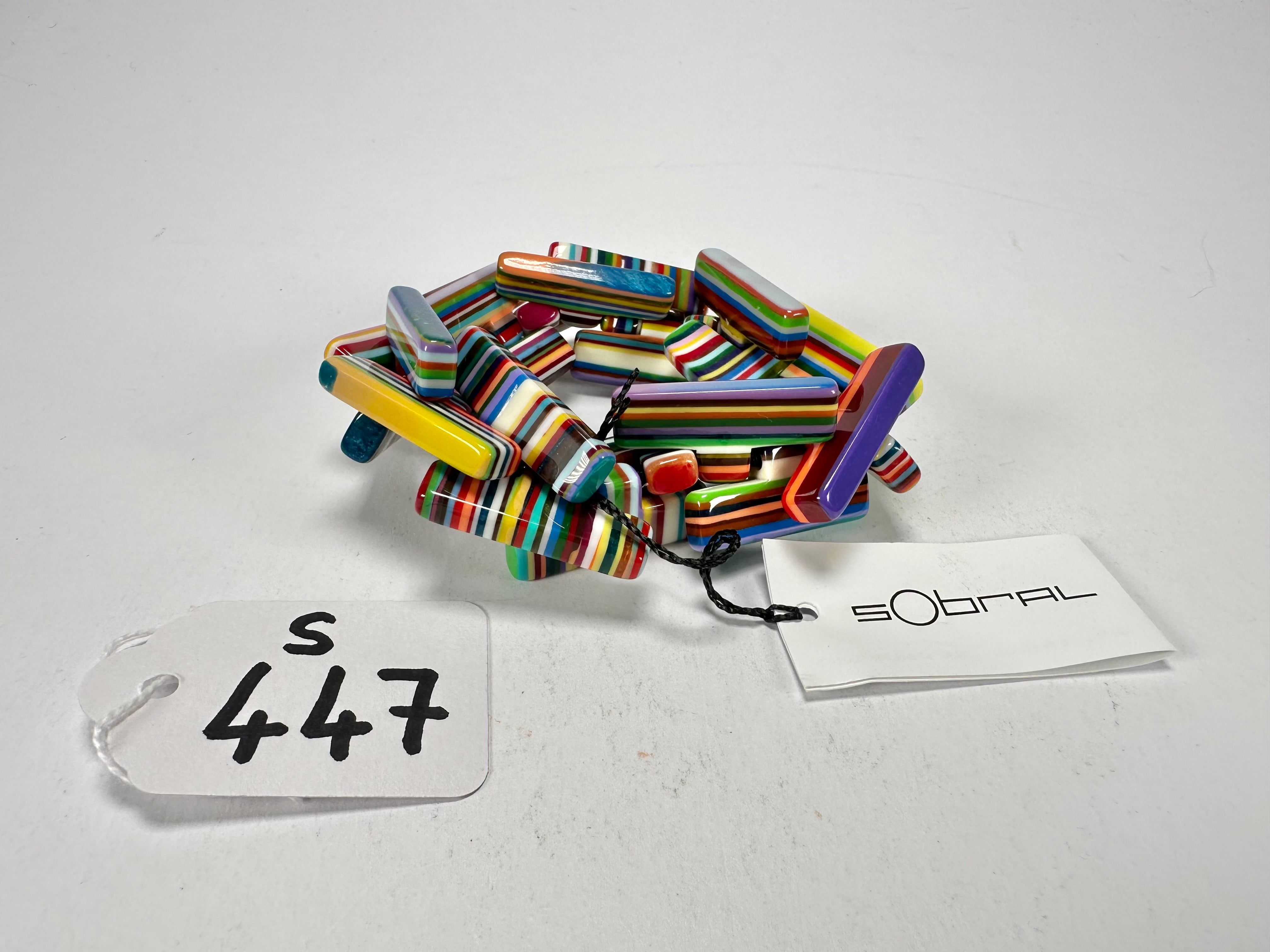 Sobral - Pop Art "1WJP" Elasticated Resin Bracelet ( 003882 )
